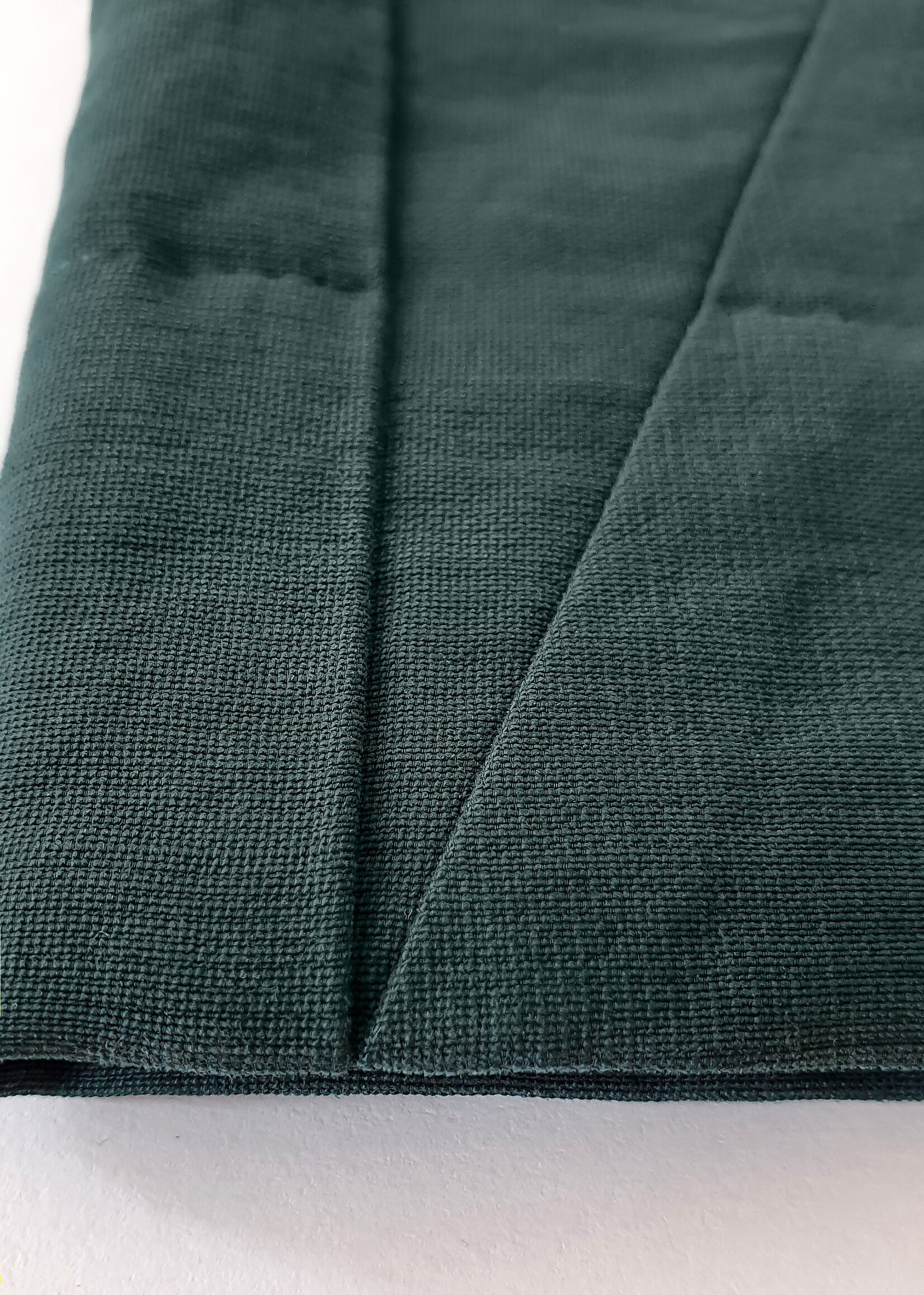 Fenny Faber Fenny Faber - Geweven jurk asymetrisch halslijn - Groen