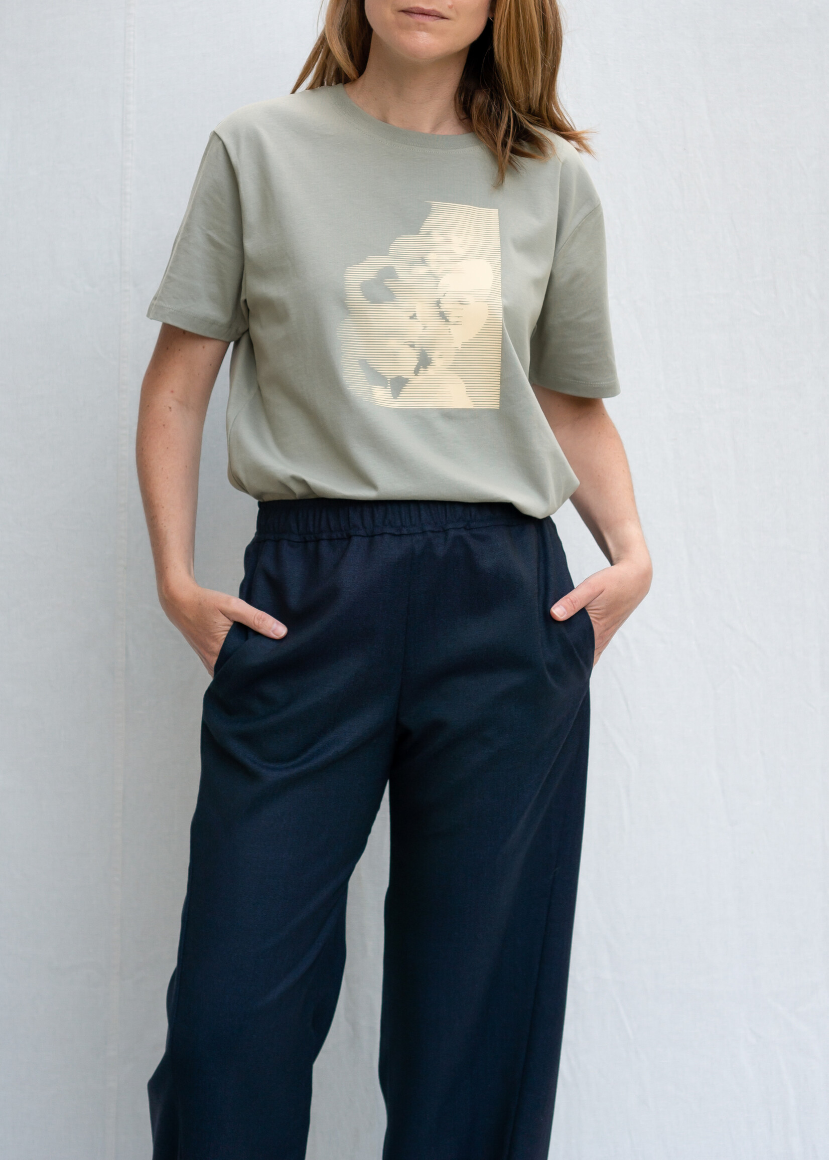 Fenny Faber Fenny Faber - T-shirt unisex met foliedruk - Groen
