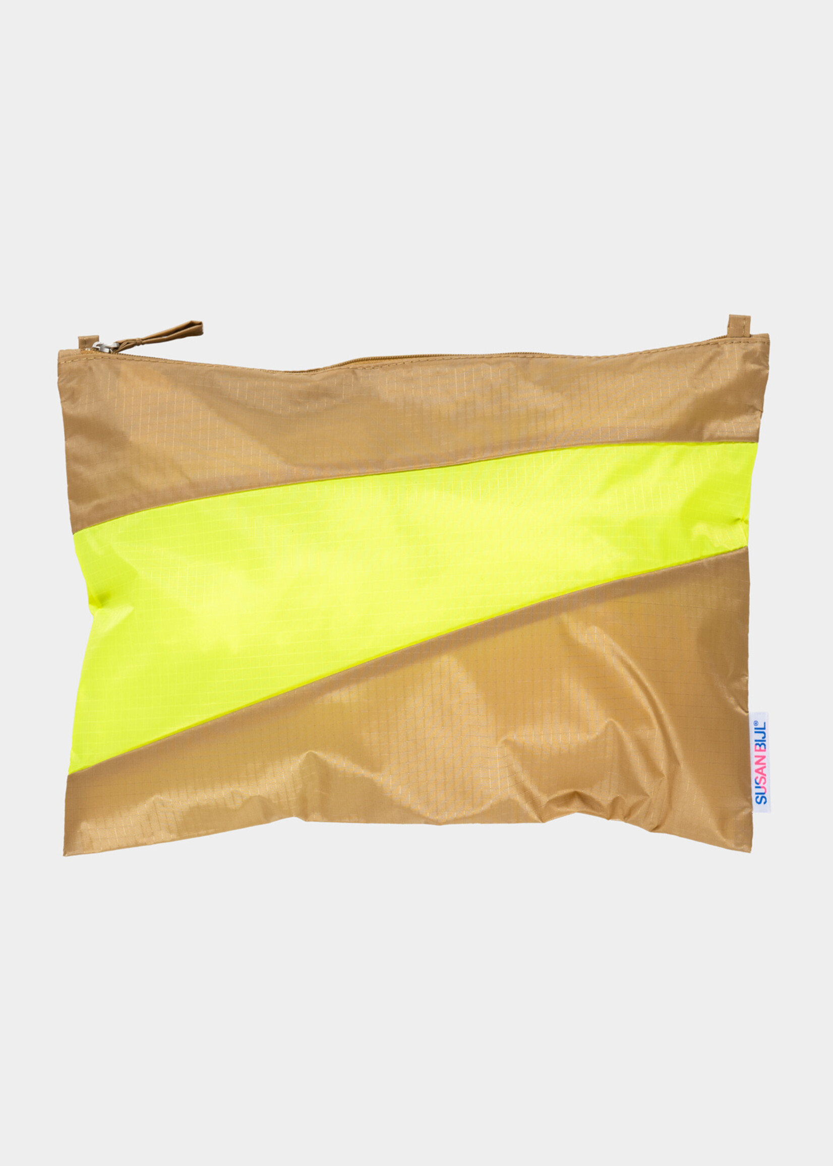 Susan Bijl Susan Bijl - Pouch (SHIFT) Camel & Fluo Yellow