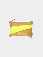 Susan Bijl Susan Bijl - Pouch (SHIFT) Camel & Fluo Yellow