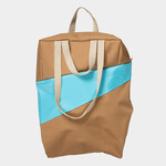 Susan Bijl Susan Bijl - The New Tote Bag (SHIFT) M Camel & Key Blue