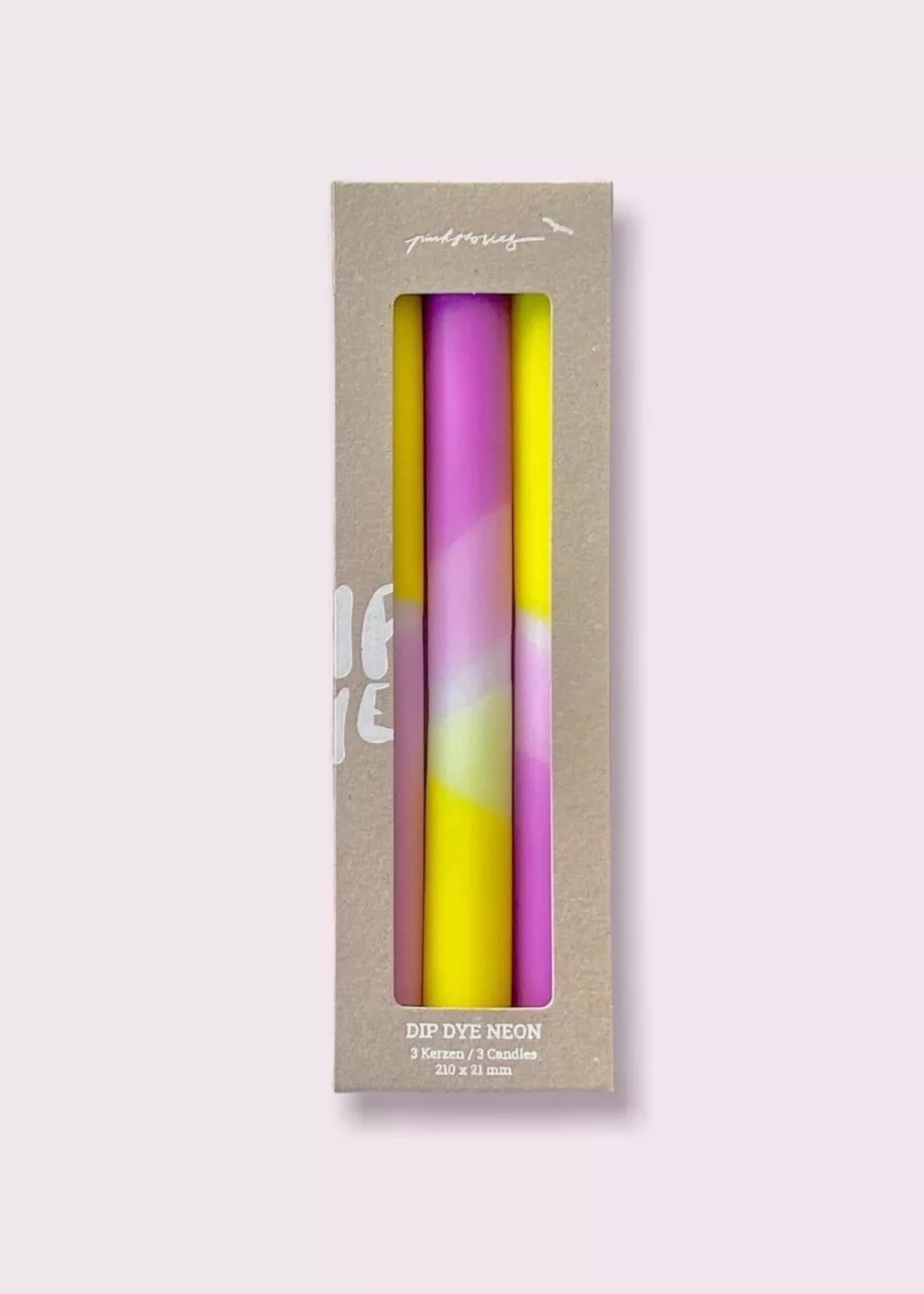 Pink Stories Pink Stories - Kaarsen 3-pack - Shocking Pineapple