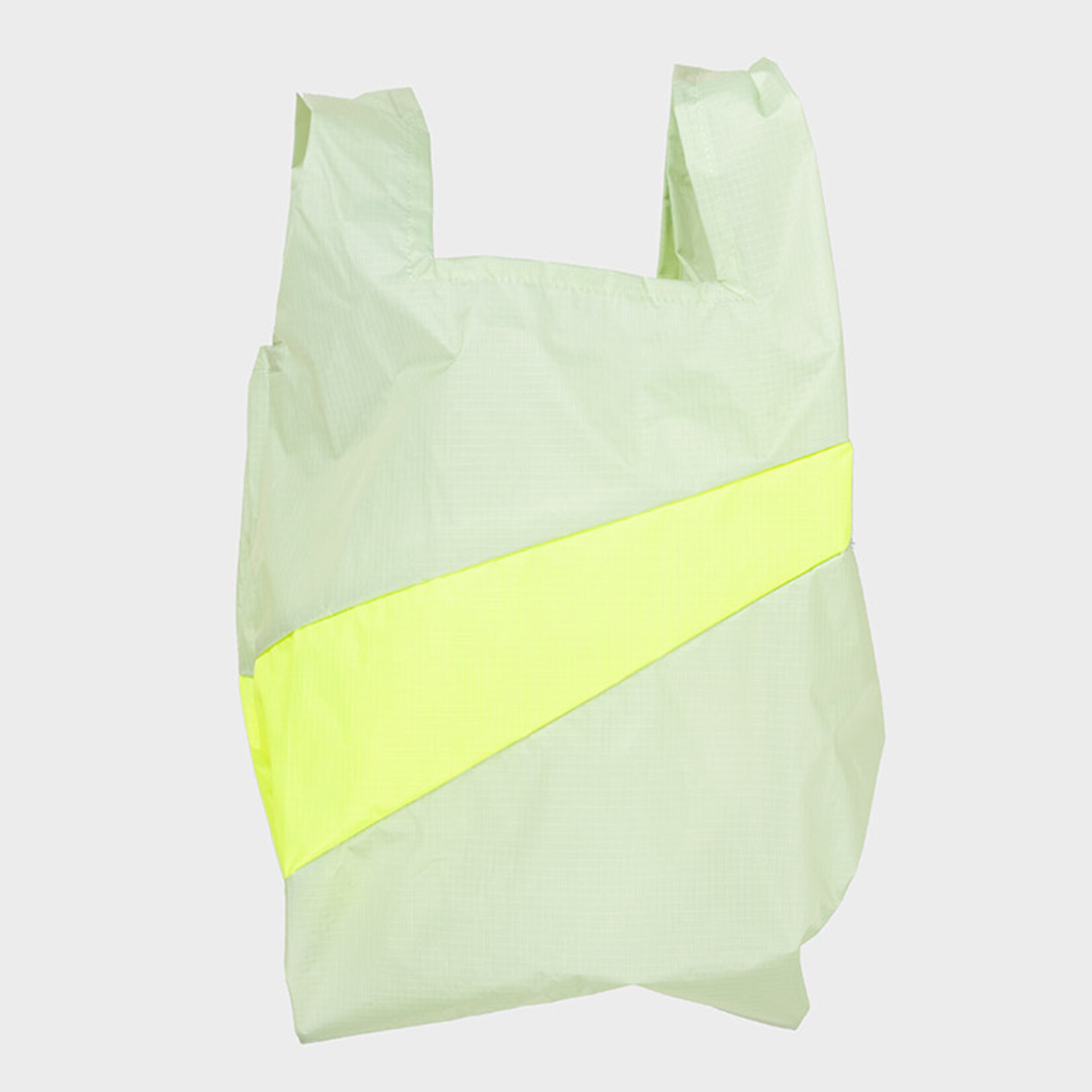 Susan Bijl Susan Bijl - Shopping Bag Pistachio & Fluo Yellow (RECOLLECTION)