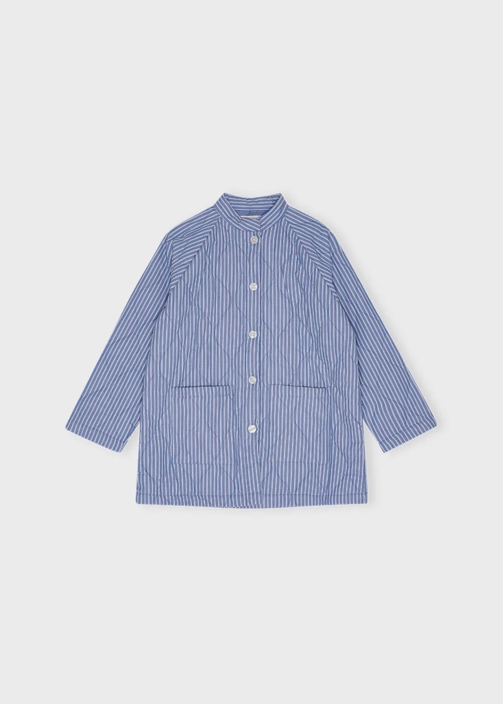 Moshi Moshi Mind Moshi Moshi Mind - Halflange Jas Stripe Blauw