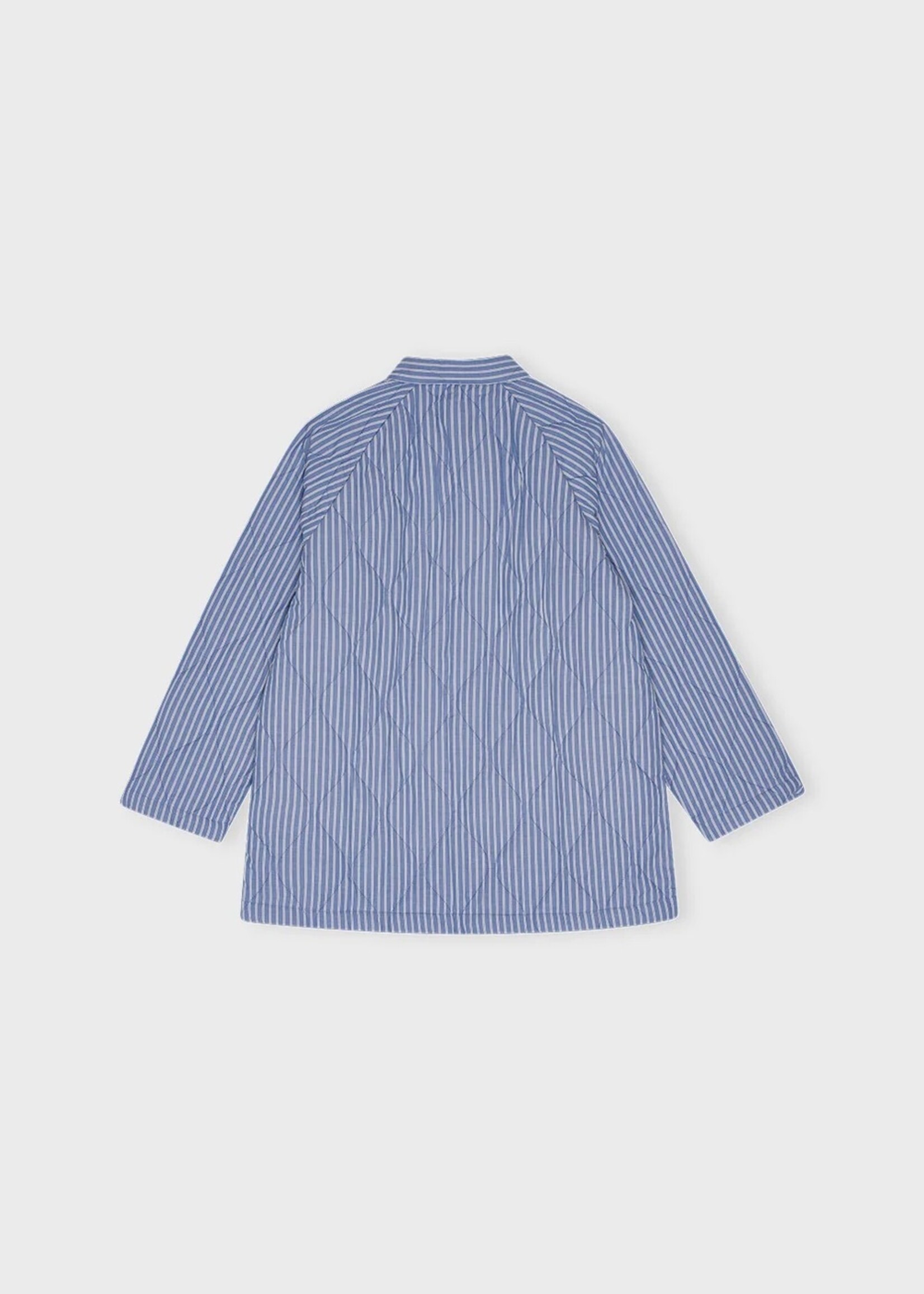 Moshi Moshi Mind Moshi Moshi Mind - Halflange Jas Stripe Blauw