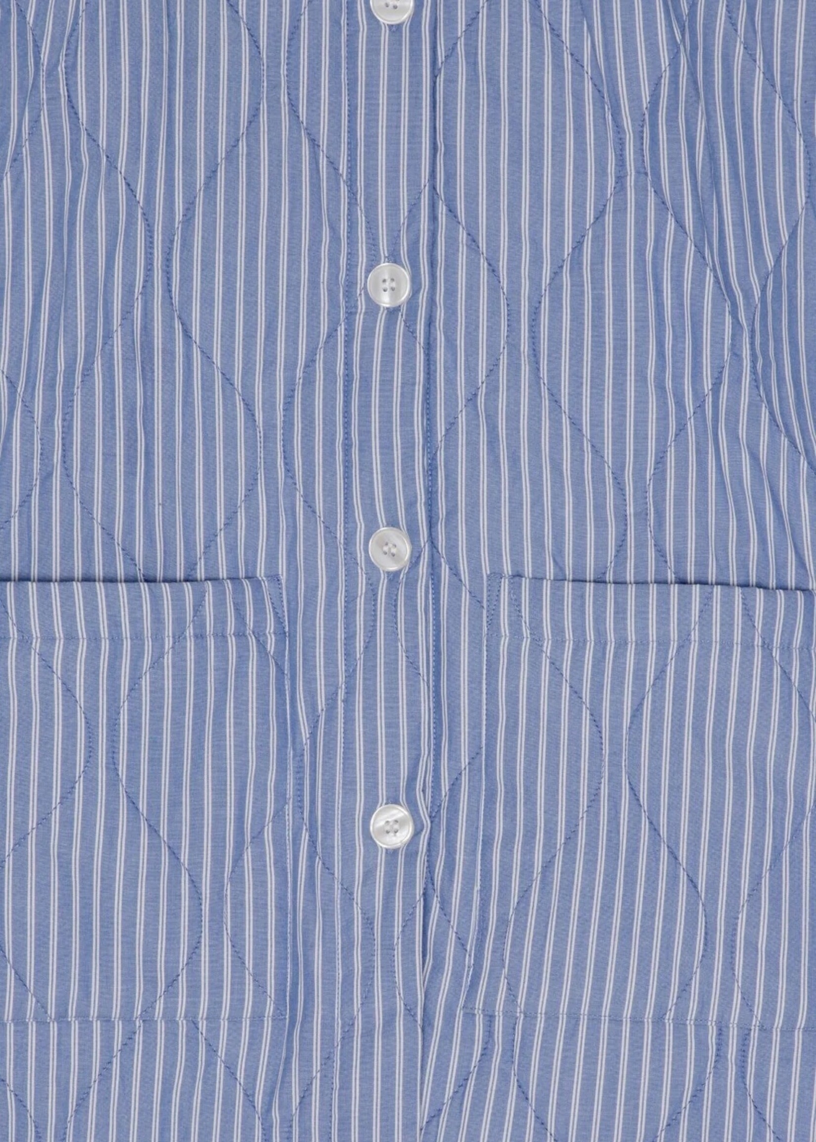 Moshi Moshi Mind Moshi Moshi Mind - Halflange Jas Stripe Blauw