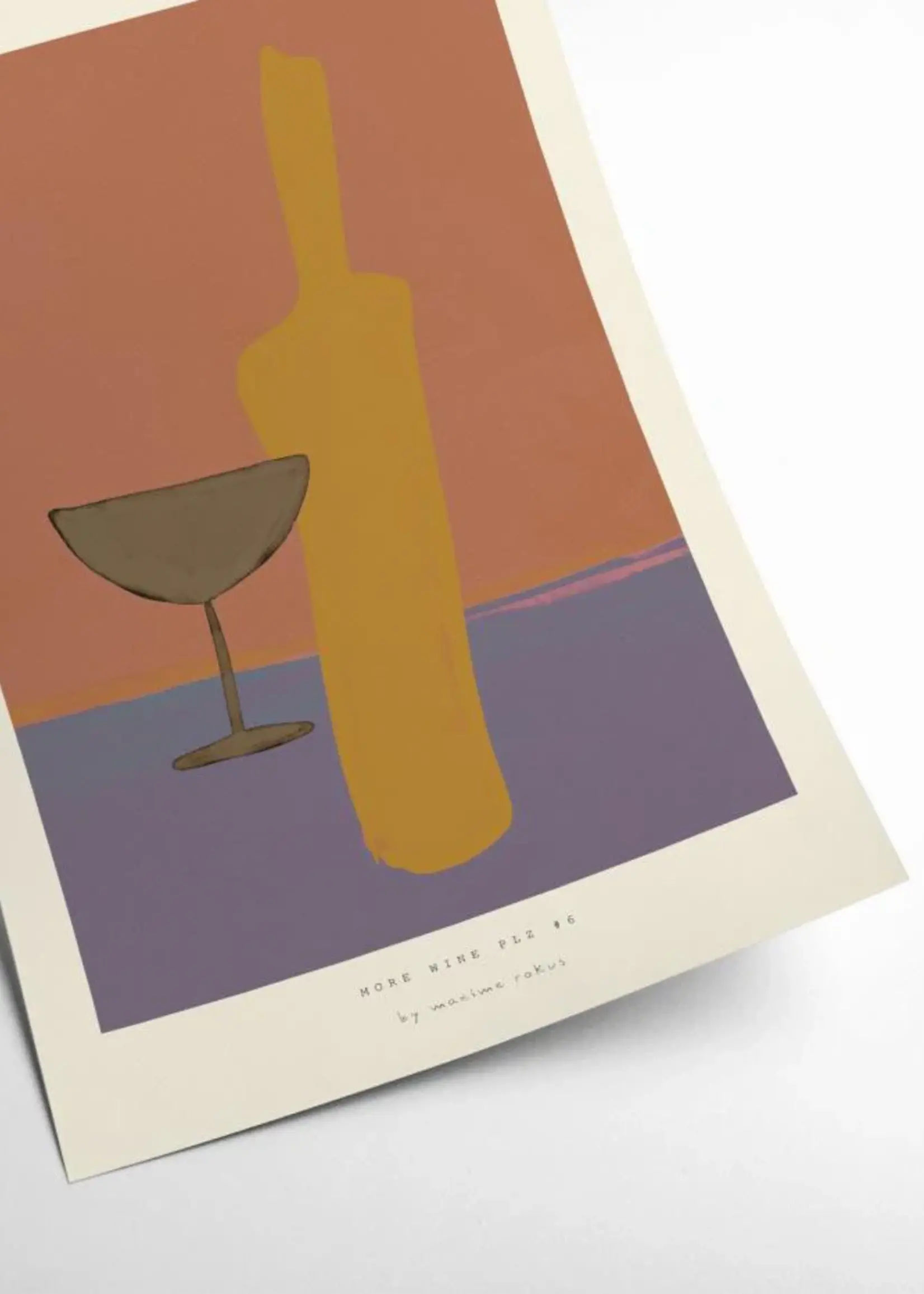 PSTR studio PSTR studio - Poster 'More wine plz #7'