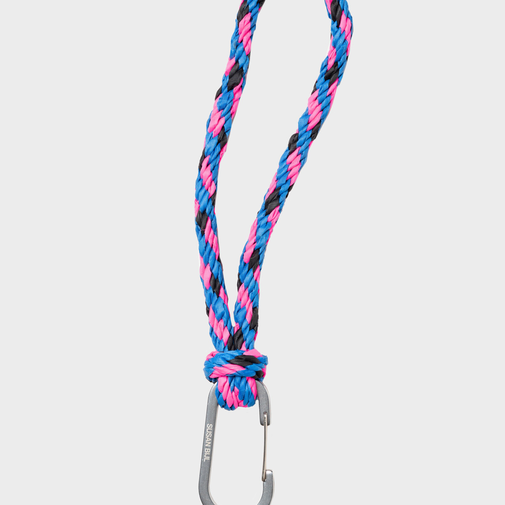 Susan Bijl Susan Bijl - Keychain KUMIHIMO (REVERB) Blueback & Fluo Pink