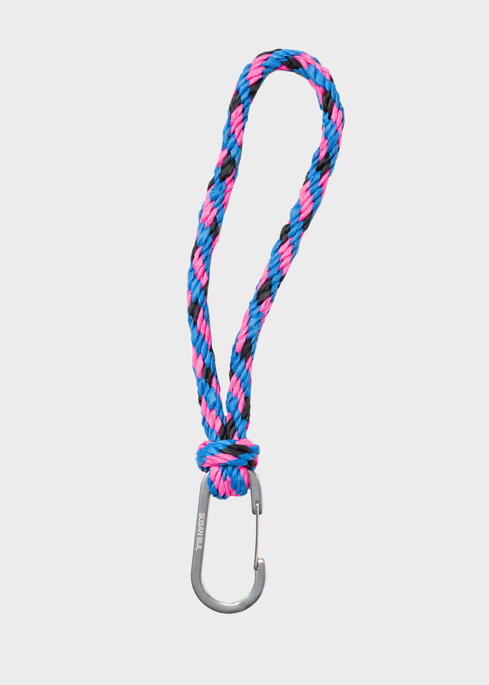 Susan Bijl Susan Bijl - Keychain KUMIHIMO (REVERB) Blueback & Fluo Pink