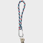 Susan Bijl Susan Bijl - Keychain KUMIHIMO (REVERB) Key Blue & Red Alert