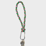 Susan Bijl Susan Bijl - Keychain KUMIHIMO (REVERB) Wena & Fluo Pink