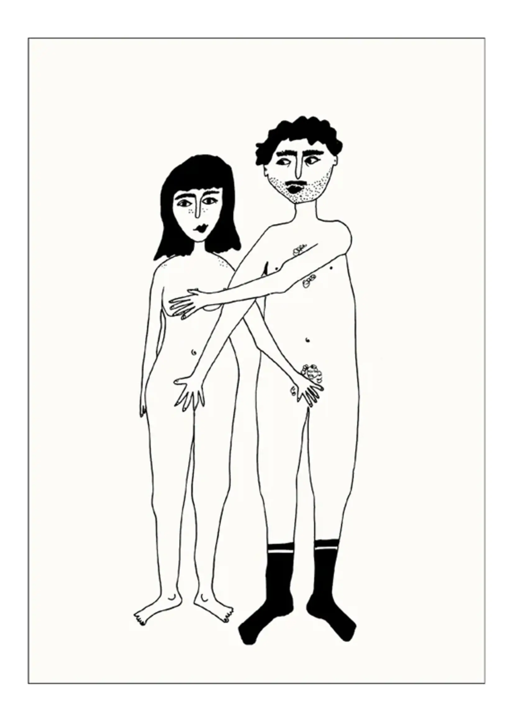 Helen B Helen B - Poster A4 nacked couple