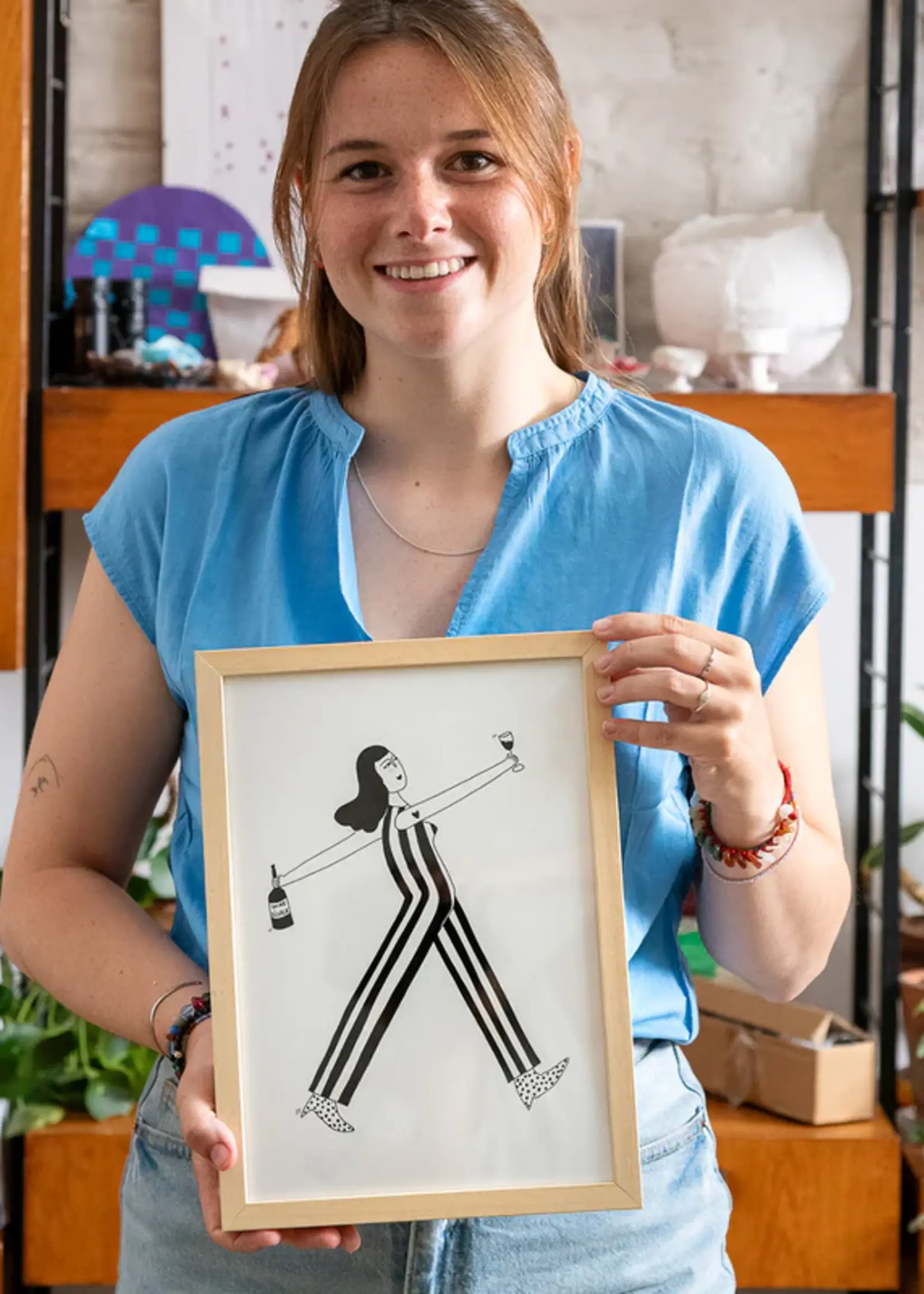 Helen B Helen B - Poster A4 wine o'clock