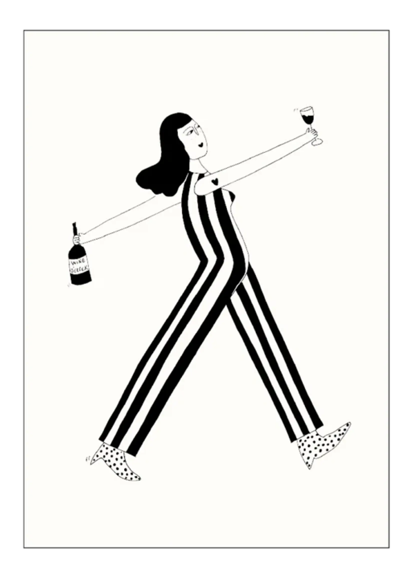 Helen B Helen B - Poster A4 wine o'clock