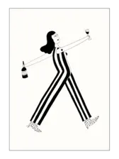 Helen B - Poster A4 wine o'clock - Pop-up Gaard