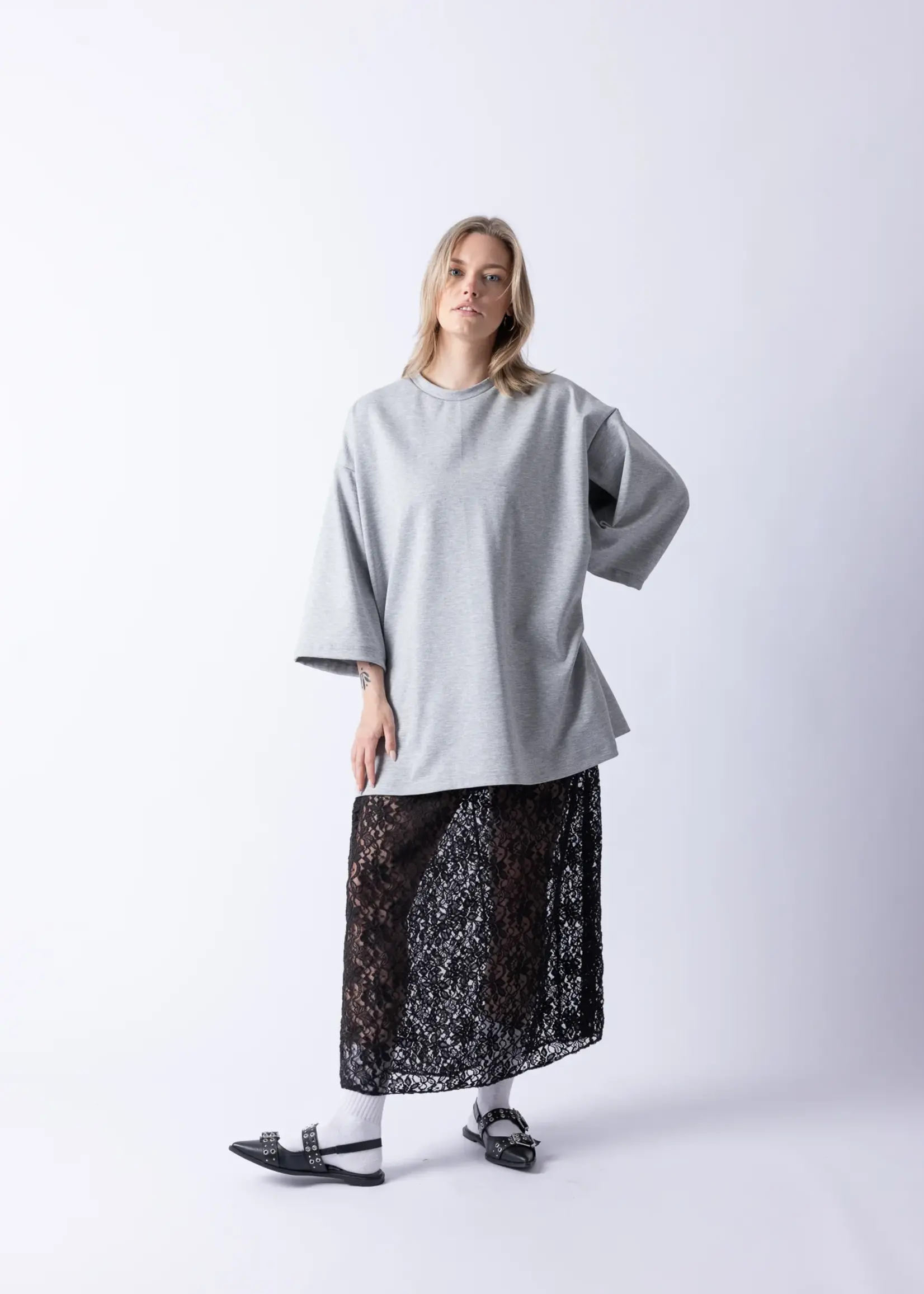 Cé Cé - Boyfriend T - Grey Onesize