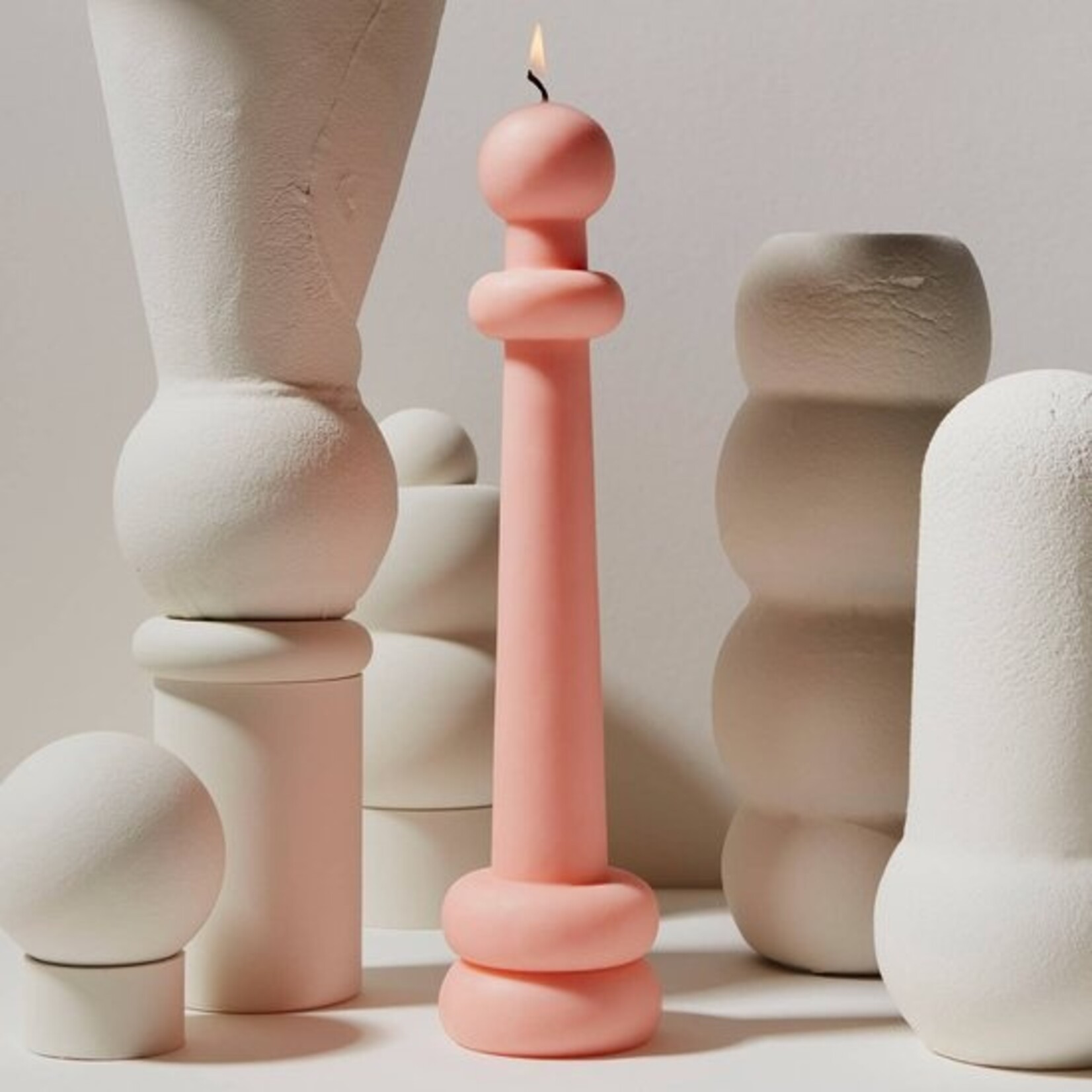 Carl Durkow Carl Durkow - Spindle kaars Elle Roze