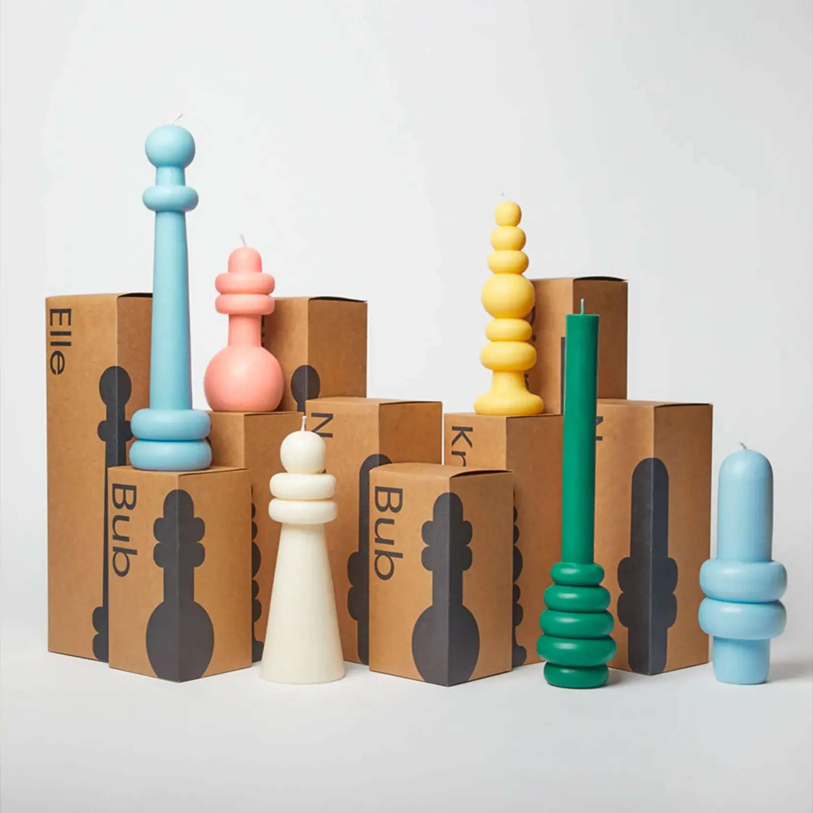 Carl Durkow Carl Durkow - Spindle kaars Elle Wit