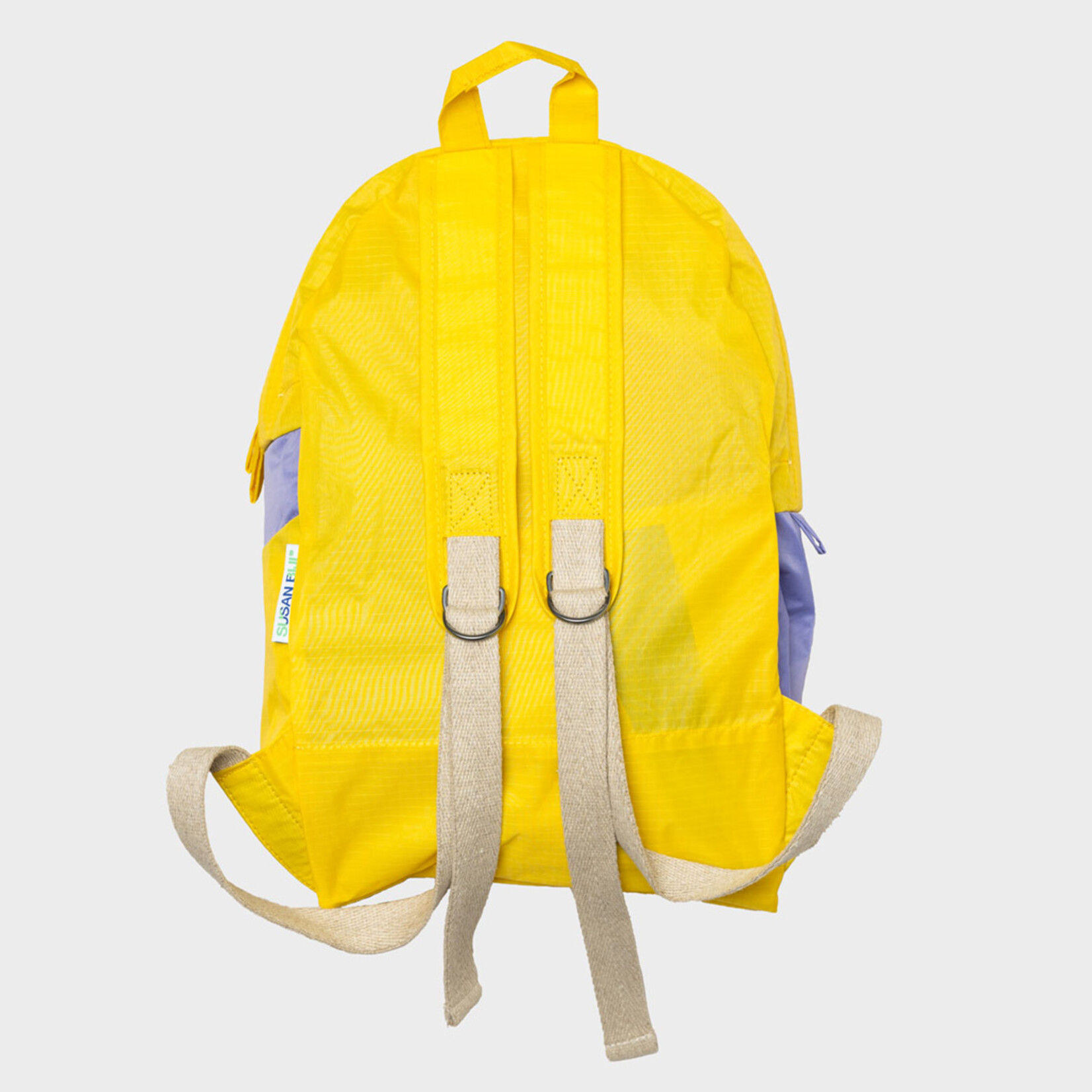 Susan Bijl Susan Bijl - The New Foldable Backpack (FLASH) - M - TV Yellow  & Treble