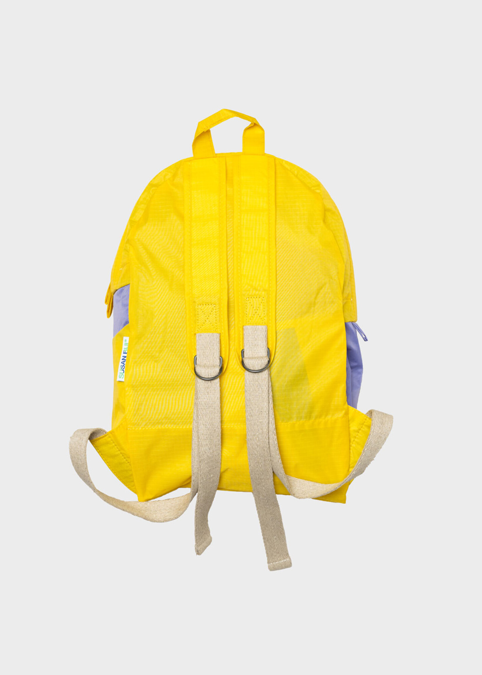 Susan Bijl Susan Bijl - The New Foldable Backpack (FLASH) - M - TV Yellow  & Treble