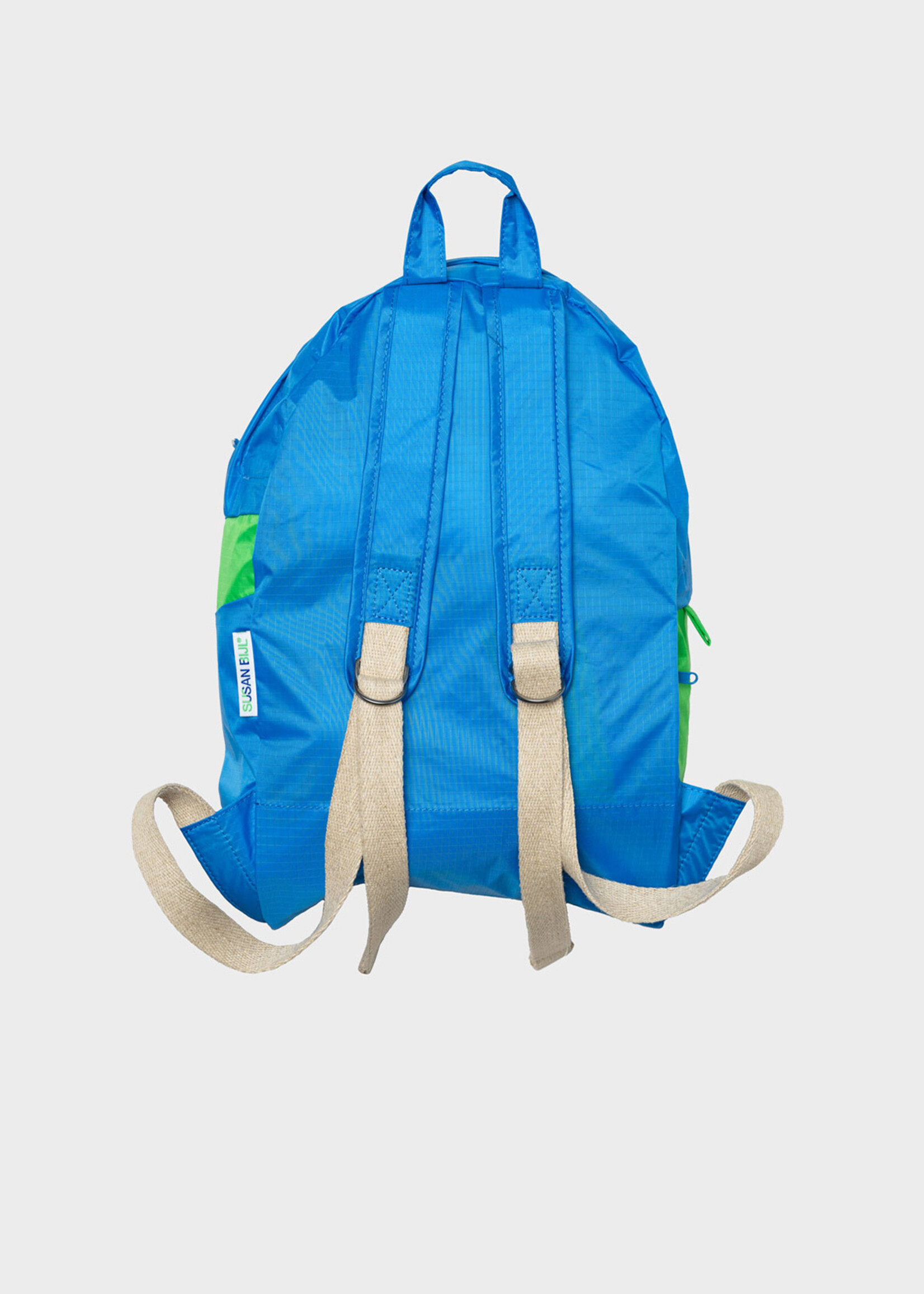 Susan Bijl Susan Bijl - The New Foldable Backpack (FLASH) - M - Wave &  Greenscreen