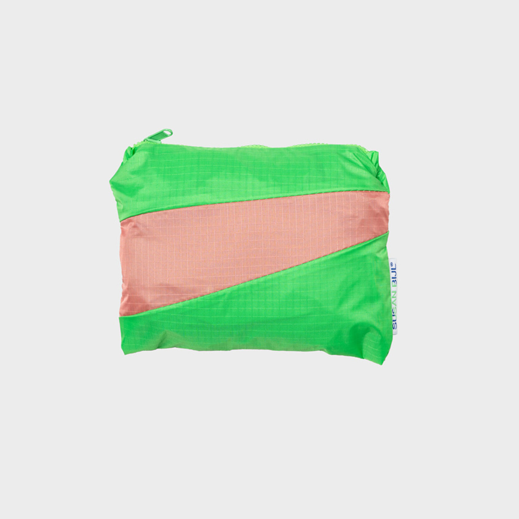 Susan Bijl Susan Bijl - The New Foldable Backpack (FLASH) - L - Greenscreen &  Coral