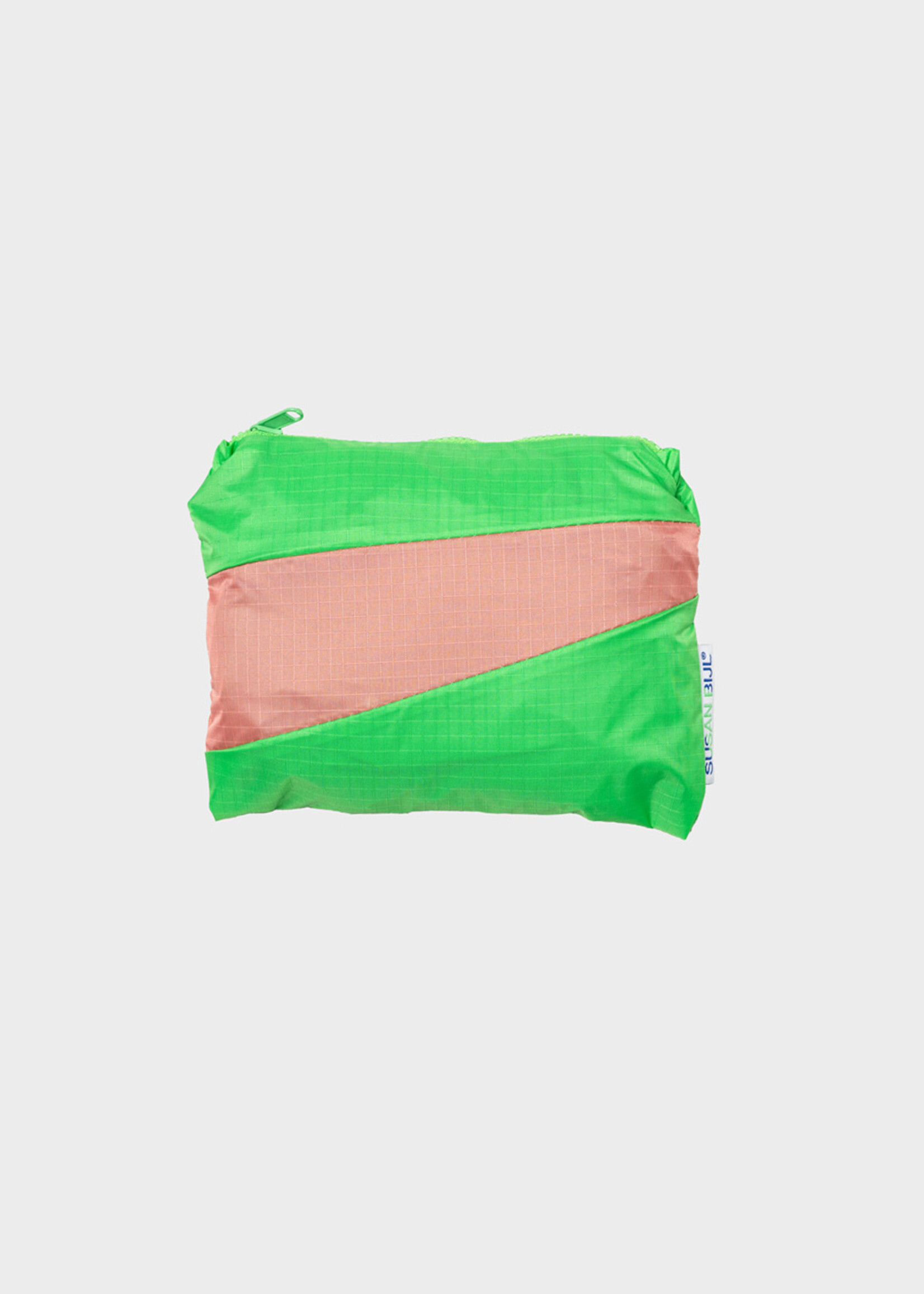 Susan Bijl Susan Bijl - The New Foldable Backpack (FLASH) - L - Greenscreen &  Coral