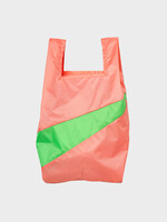 Susan Bijl Susan Bijl - Shopping Bag (FLASH) - Coral & Greenscreen
