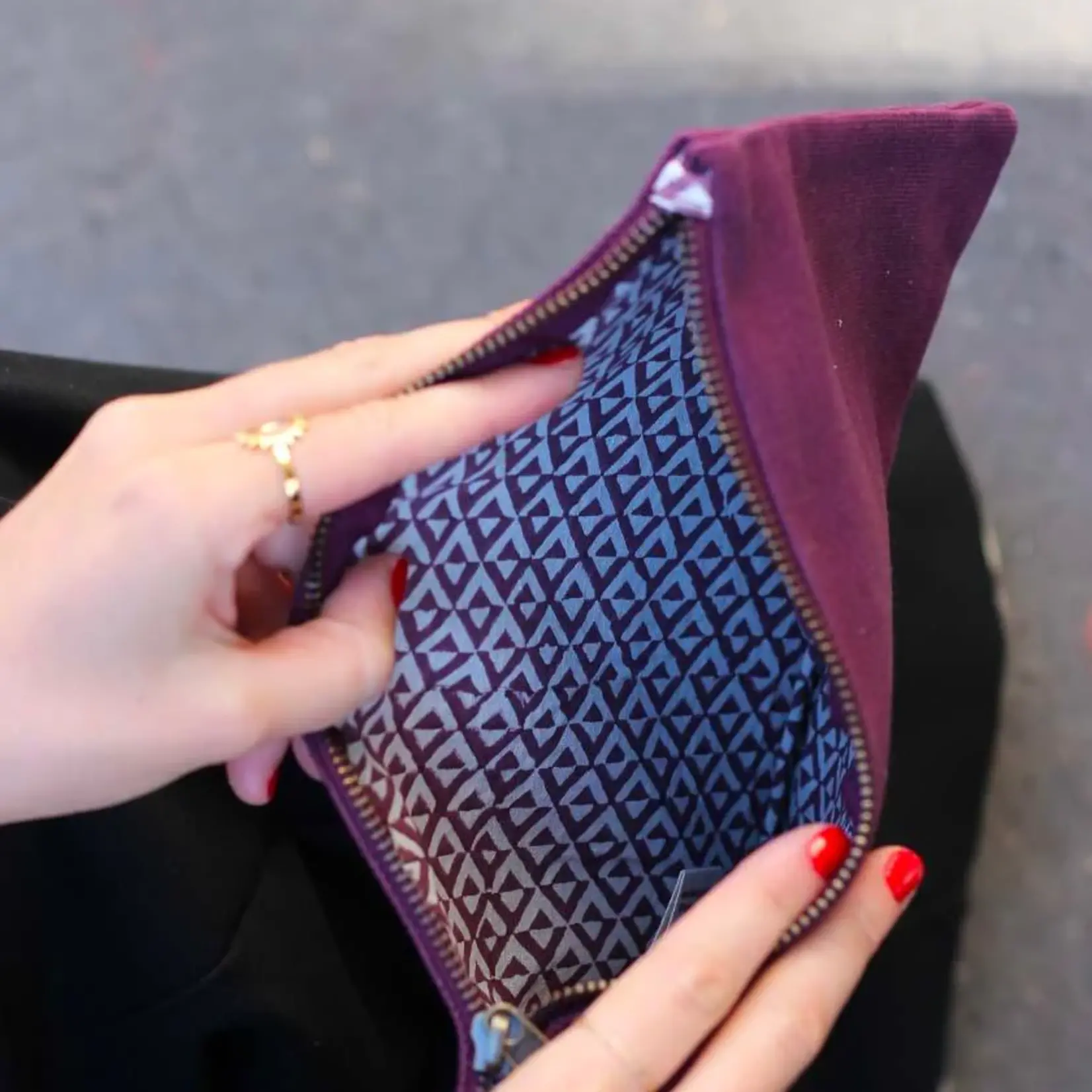 Hindbag Hindbag - Ema Pouch - Plum