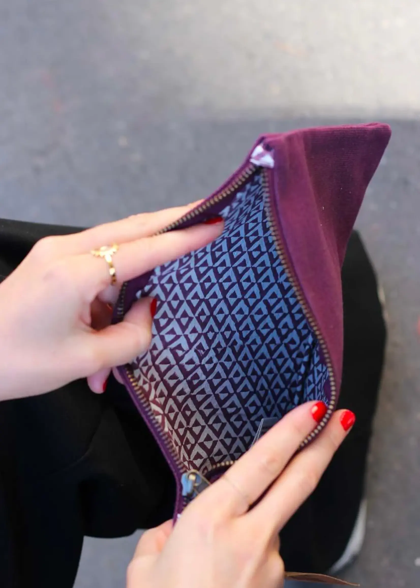 Hindbag Hindbag - Ema Pouch - Plum