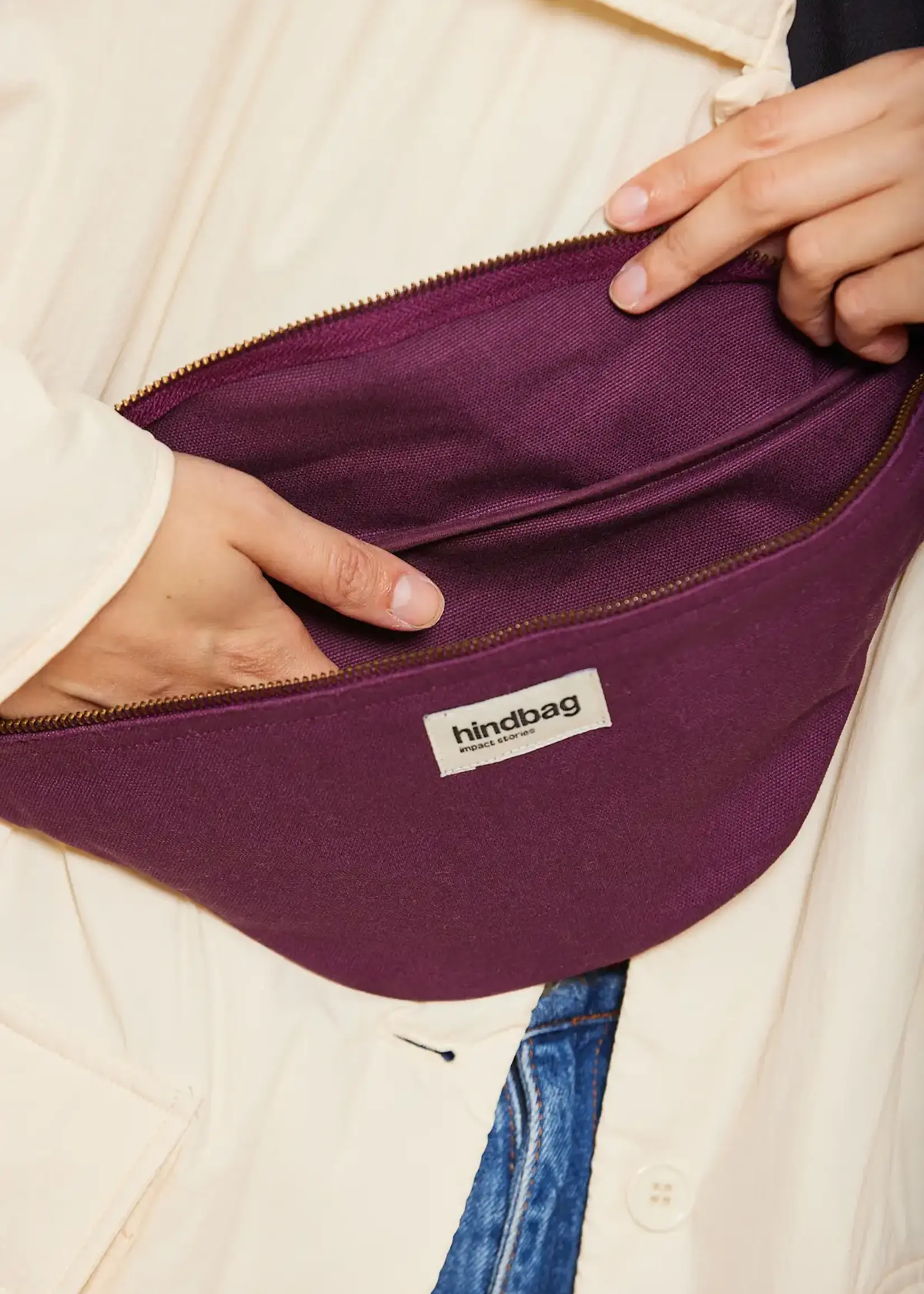 Hindbag Hindbag - Olivia Fanny Pack - Plum