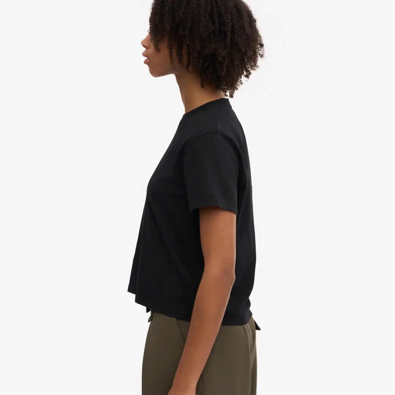 Colorful Standard Colorful Standard - Organic Boxy Crop Tee - Deep Black