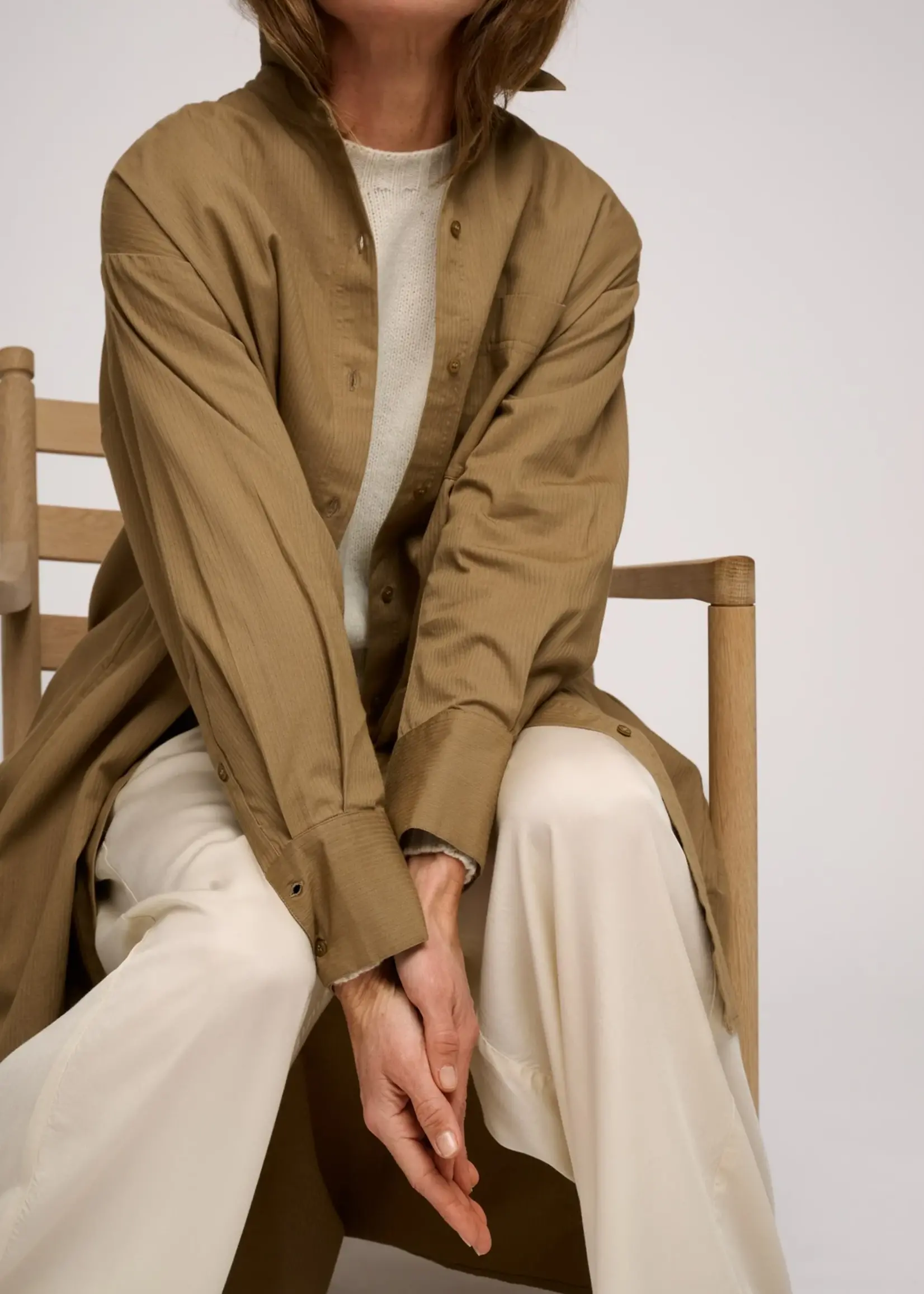 Moshi Moshi Mind Moshi Moshi Mind - Hemdjurk keperstof Khaki