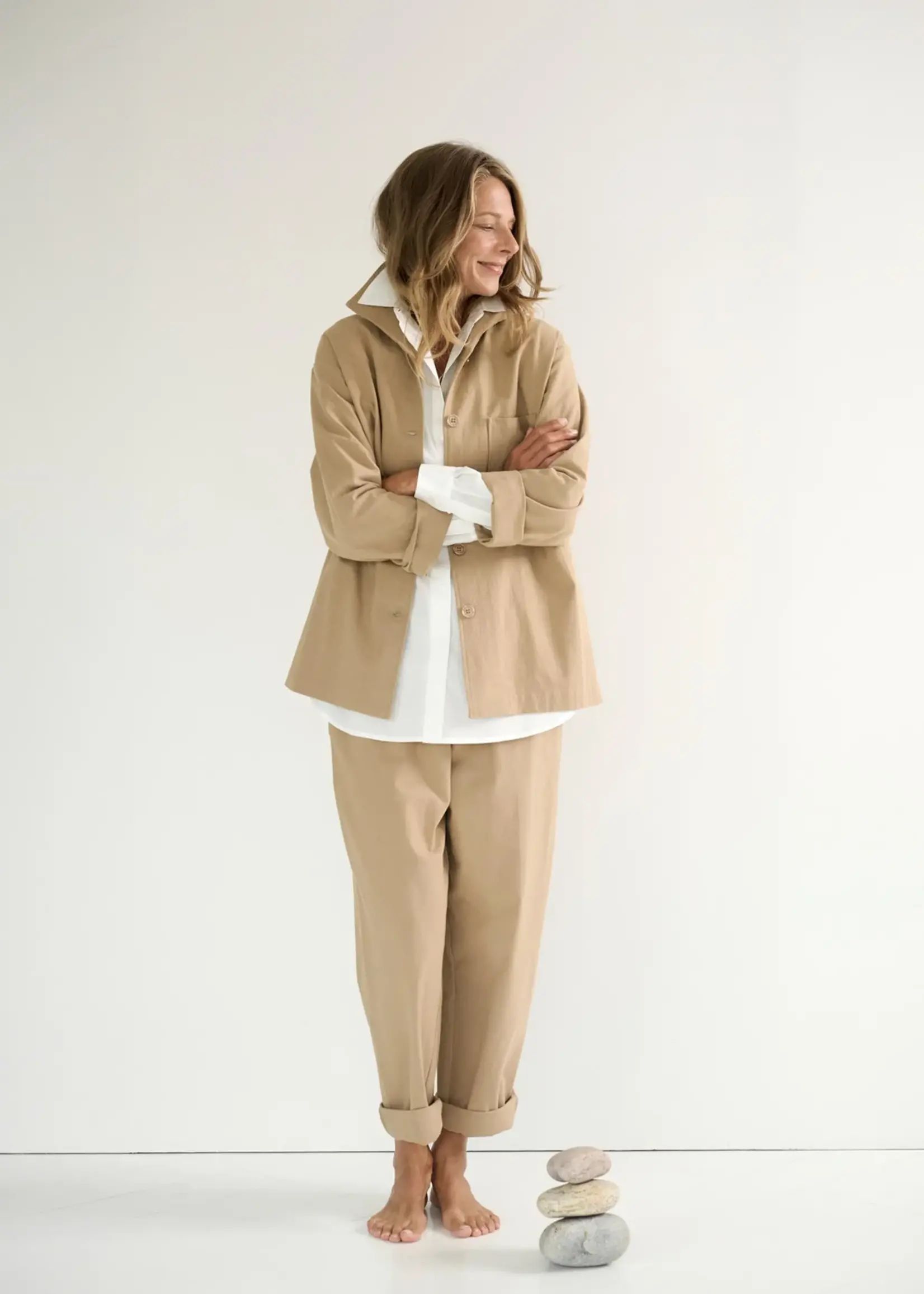 Moshi Moshi Mind Moshi Moshi Mind - Broek crepe Zand