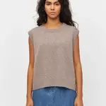 KnowledgeCotton Apparel KnowledgeCotton Apparel - Lambswool vest - Kelp Melange