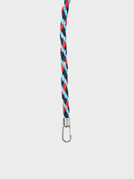 Susan Bijl Susan Bijl - Kumihimo Strap 100cm (FLASH2) - Water & Red Alert