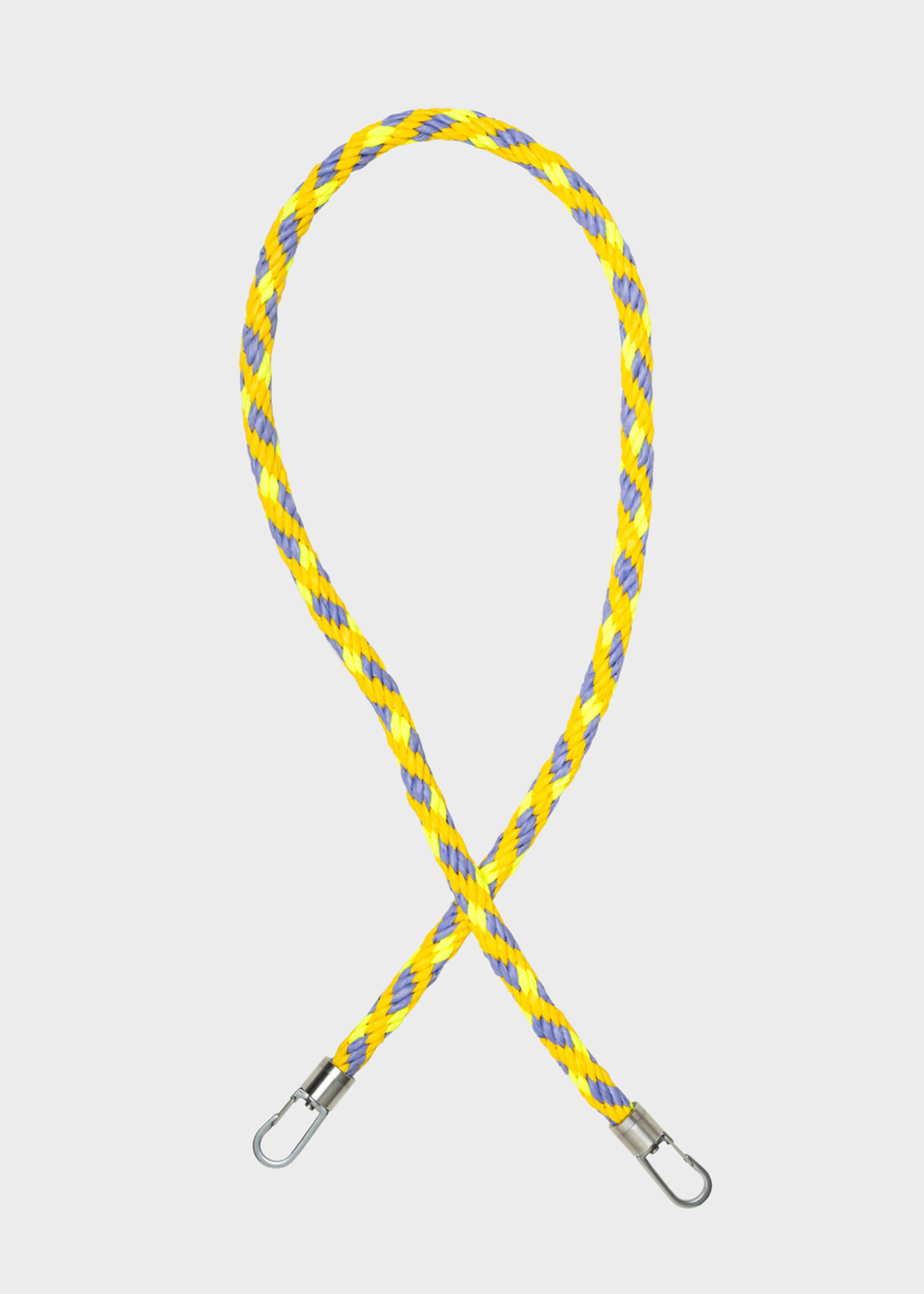 Susan Bijl Susan Bijl - Kumihimo Strap 100cm (FLASH2) - Treble & Fluo Yellow