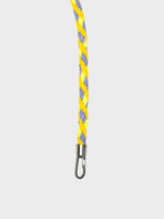 Susan Bijl Susan Bijl - Kumihimo Strap 100cm (FLASH2) - Treble & Fluo Yellow