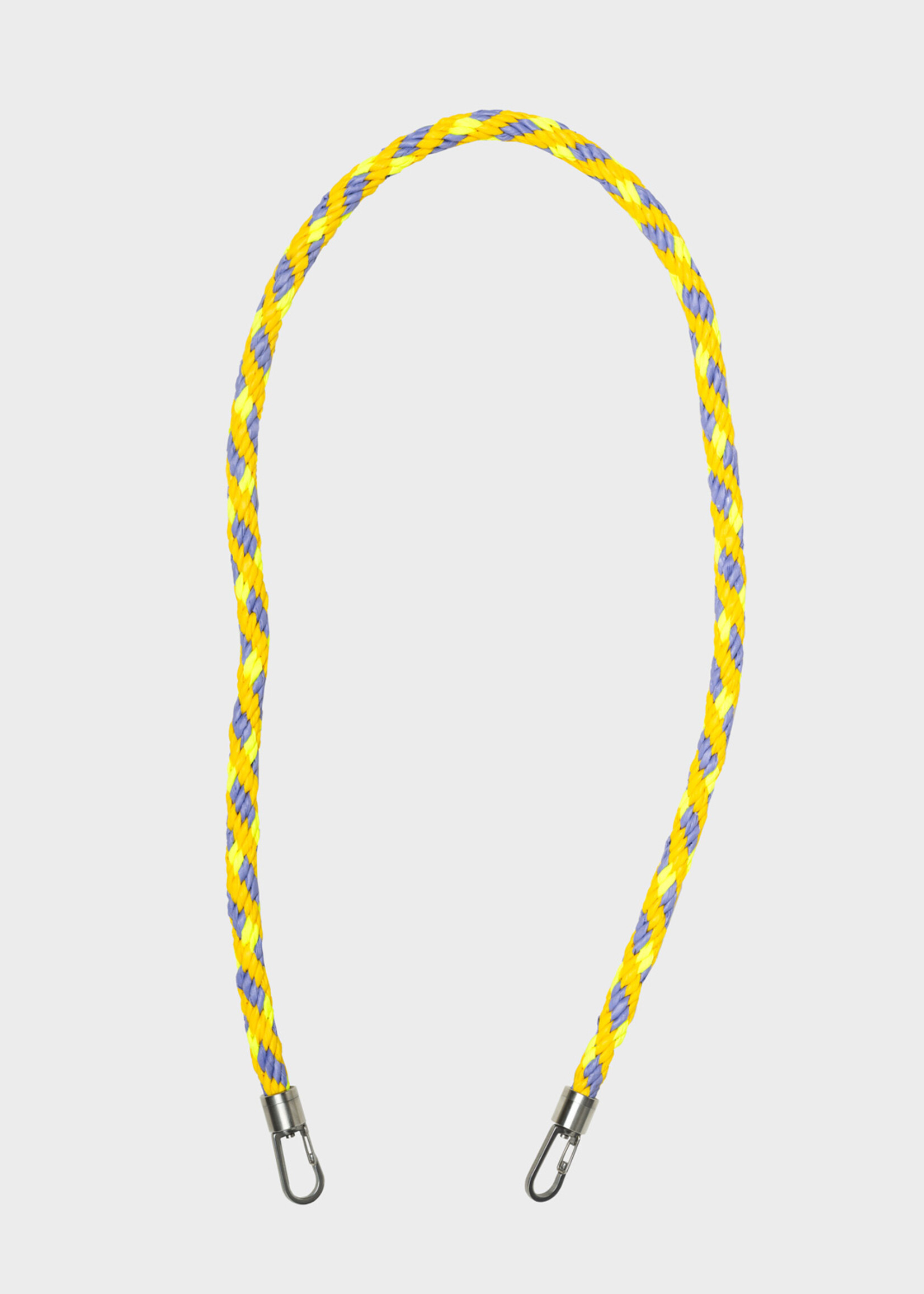 Susan Bijl Susan Bijl - Kumihimo Strap 100cm (FLASH2) - Treble & Fluo Yellow