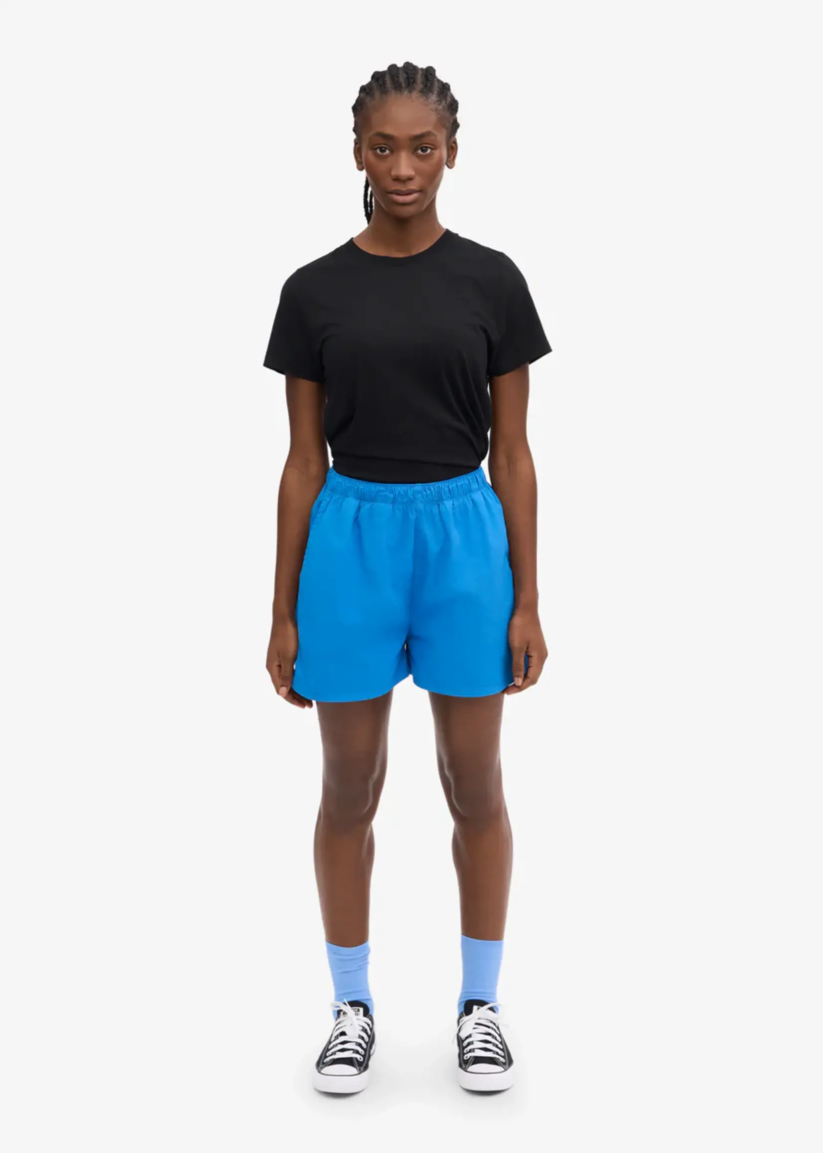 Colorful Standard Colorful Standard - Women Organic Twill Shorts - Pacific Blue
