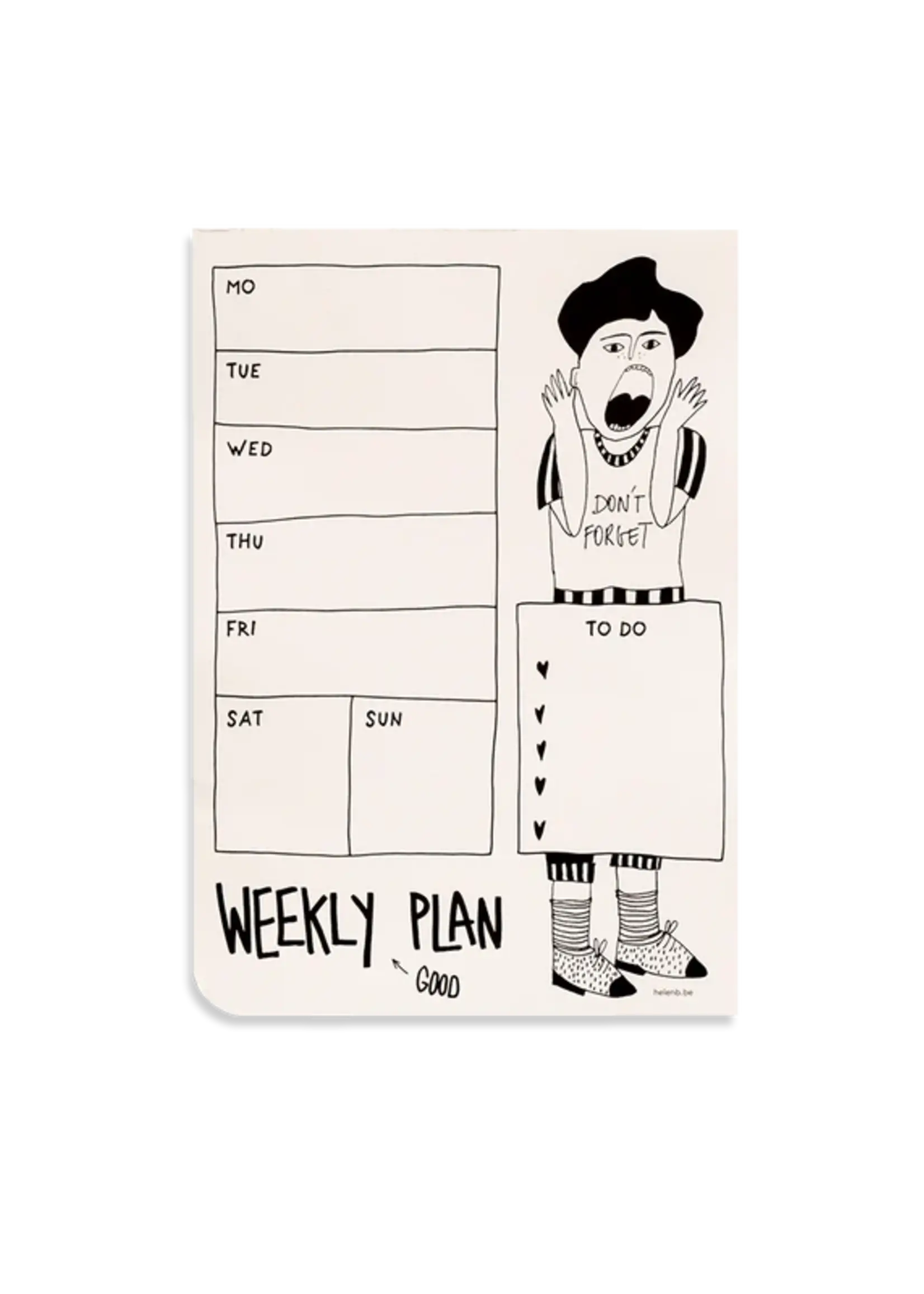 Helen B Helen B - Weekplanner Don't forget