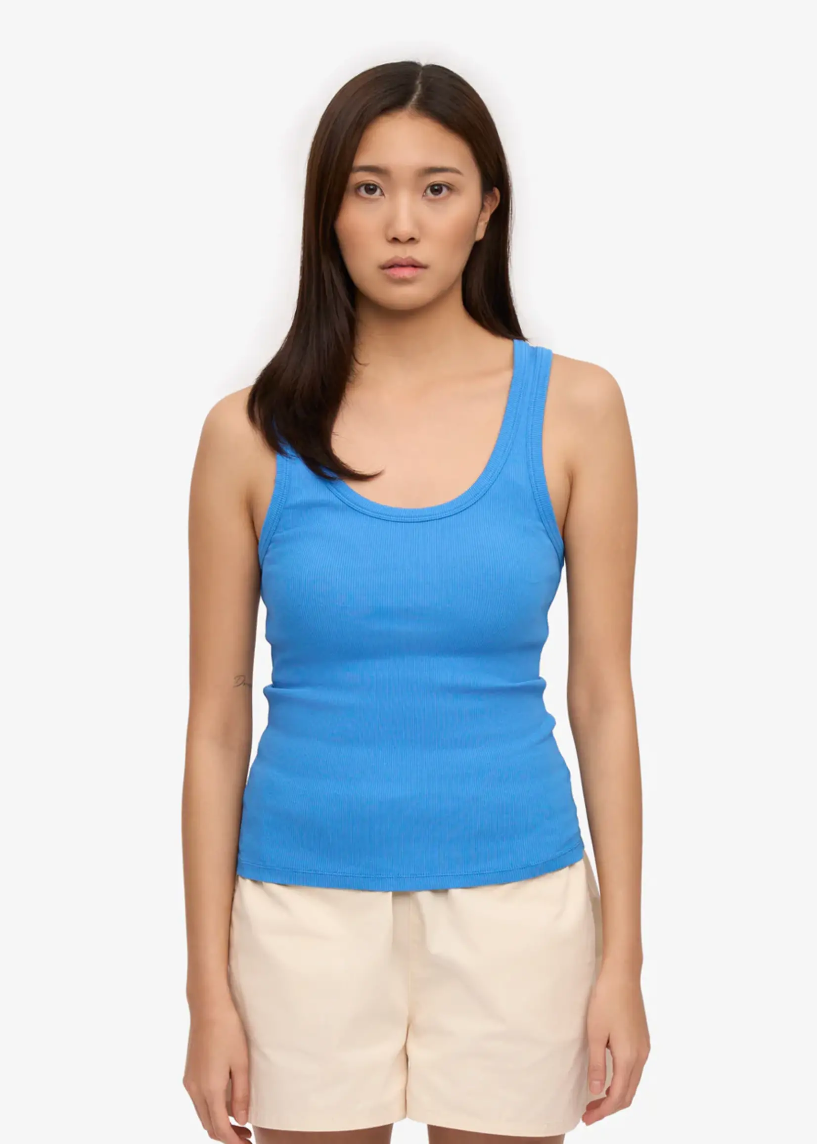 Colorful Standard Colorful Standard - Women Organic Rib Tank Top - Pacific Blue