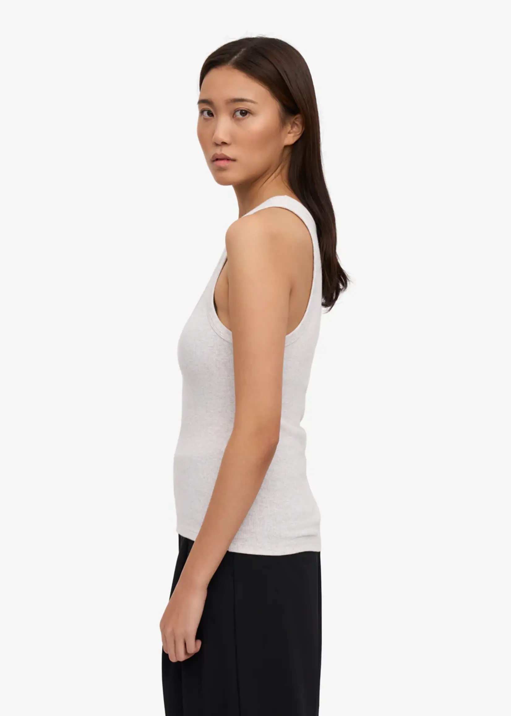 Colorful Standard Colorful Standard - Women Organic Rib Tank Top - Snow Melange