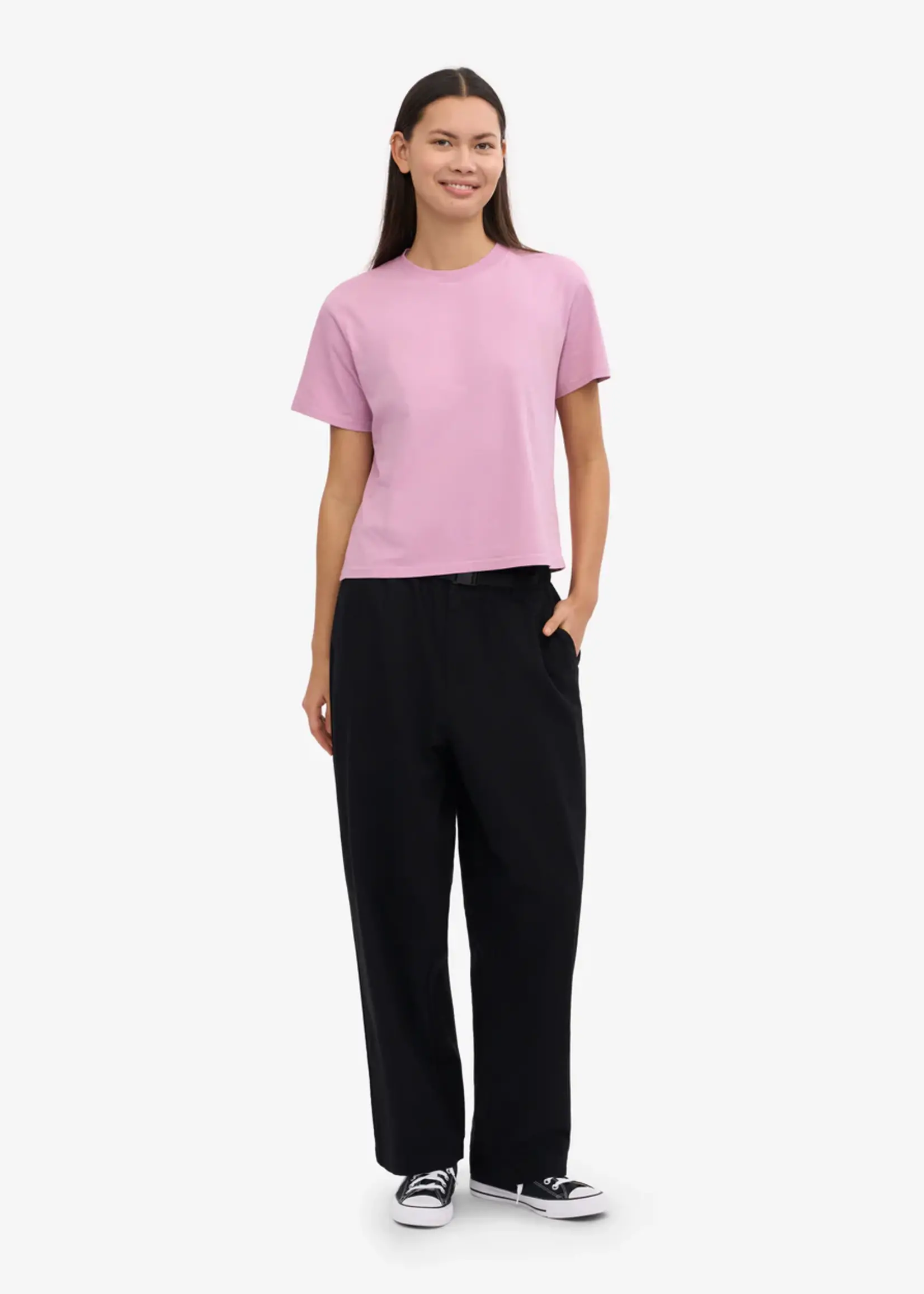 Colorful Standard Colorful Standard - Organic Boxy Crop Tee - Cherry Blossom