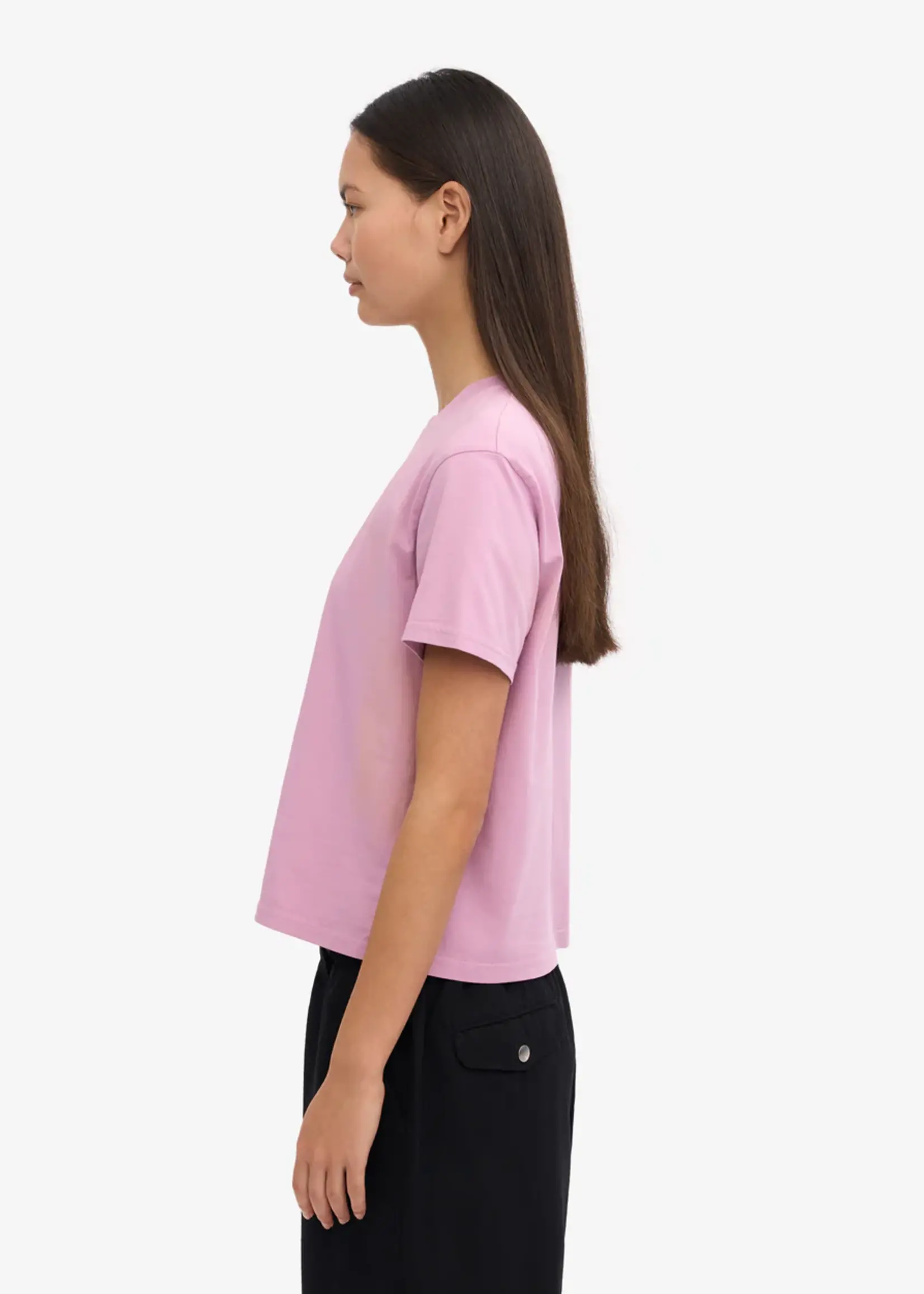 Colorful Standard Colorful Standard - Organic Boxy Crop Tee - Cherry Blossom