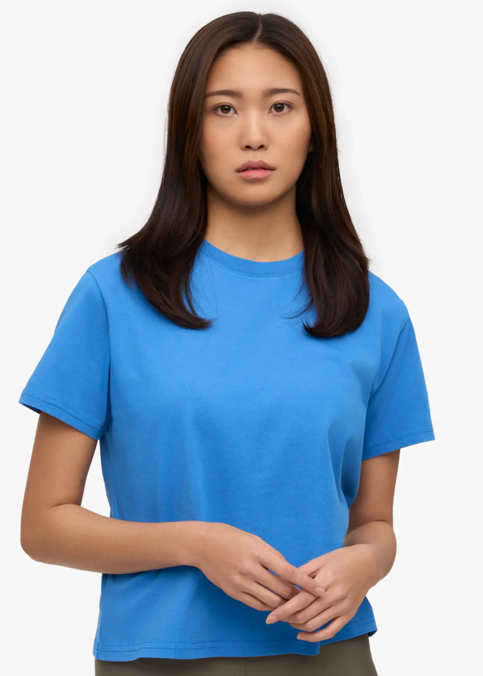 Colorful Standard Colorful Standard - Organic Boxy Crop Tee - Pacific Blue