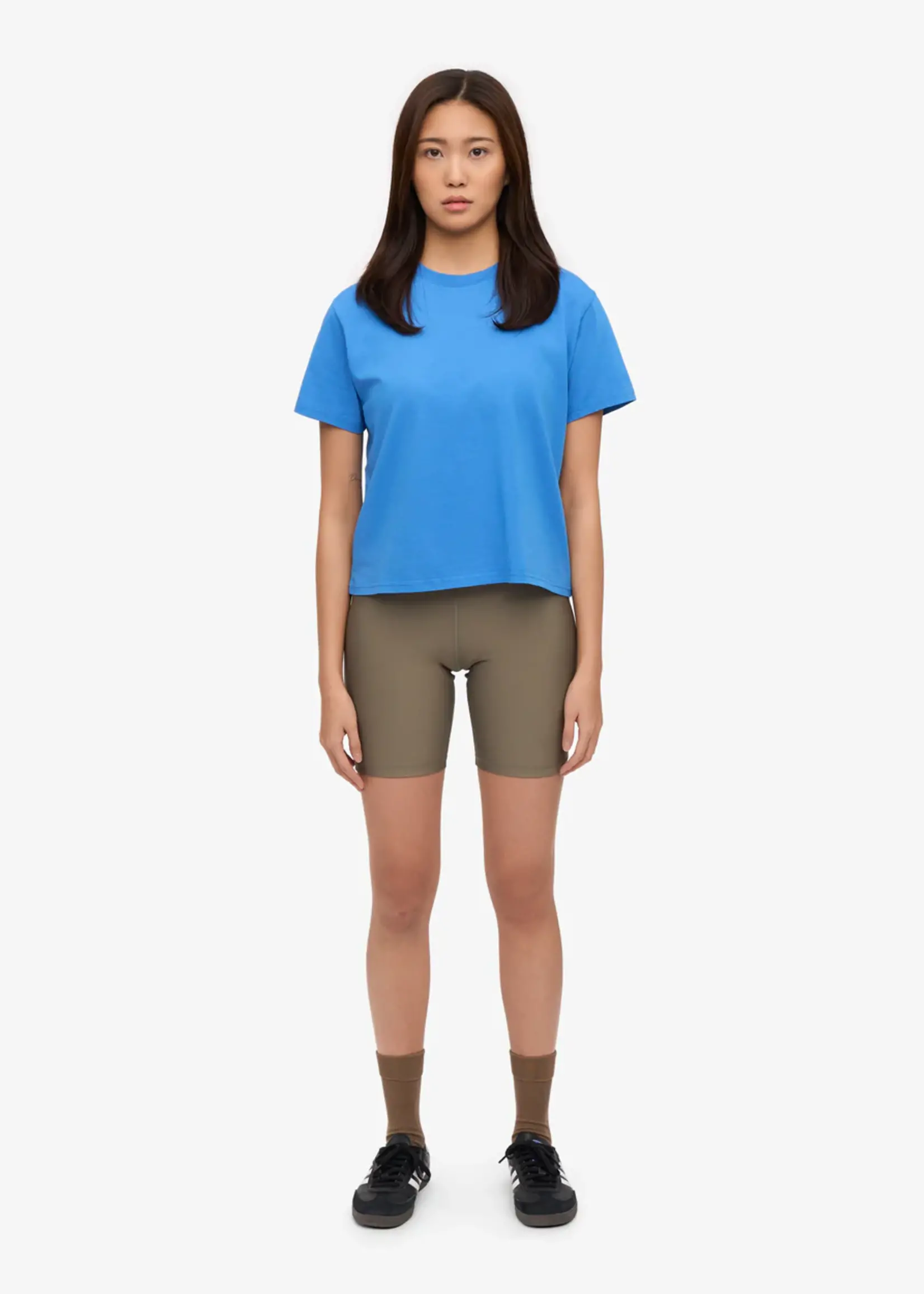 Colorful Standard Colorful Standard - Organic Boxy Crop Tee - Pacific Blue