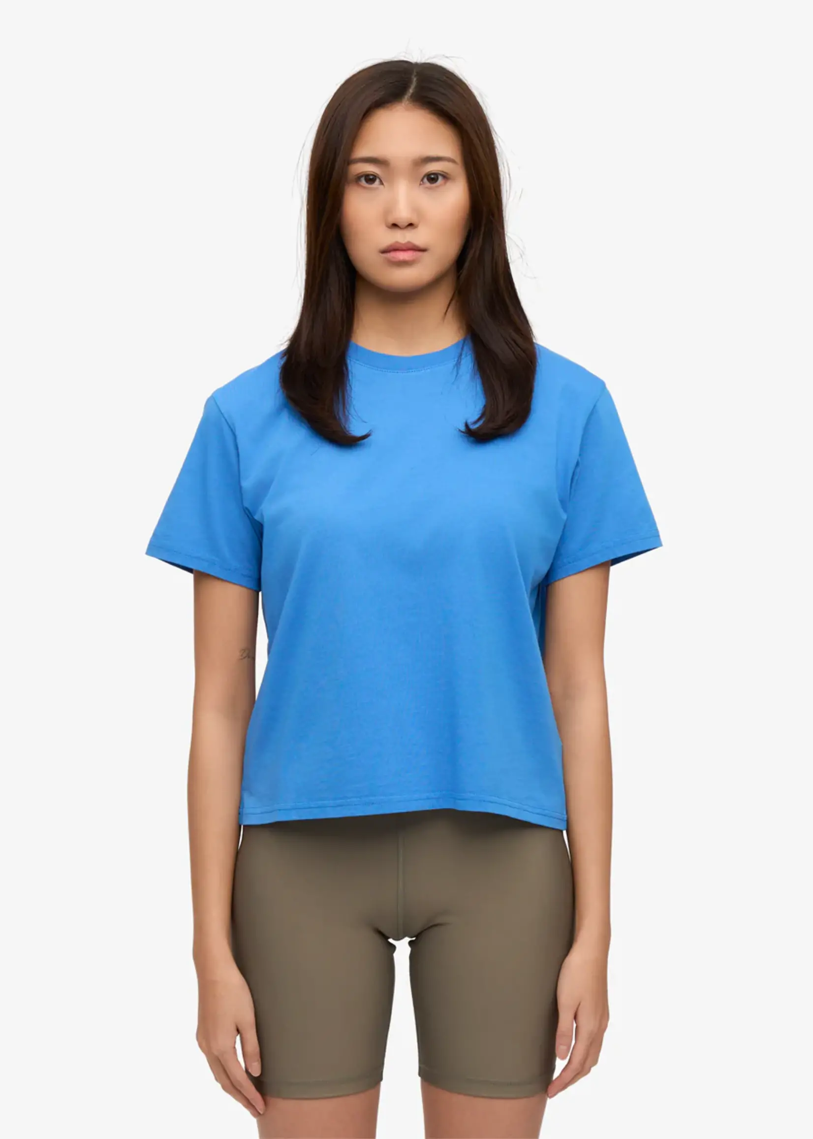 Colorful Standard Colorful Standard - Organic Boxy Crop Tee - Pacific Blue