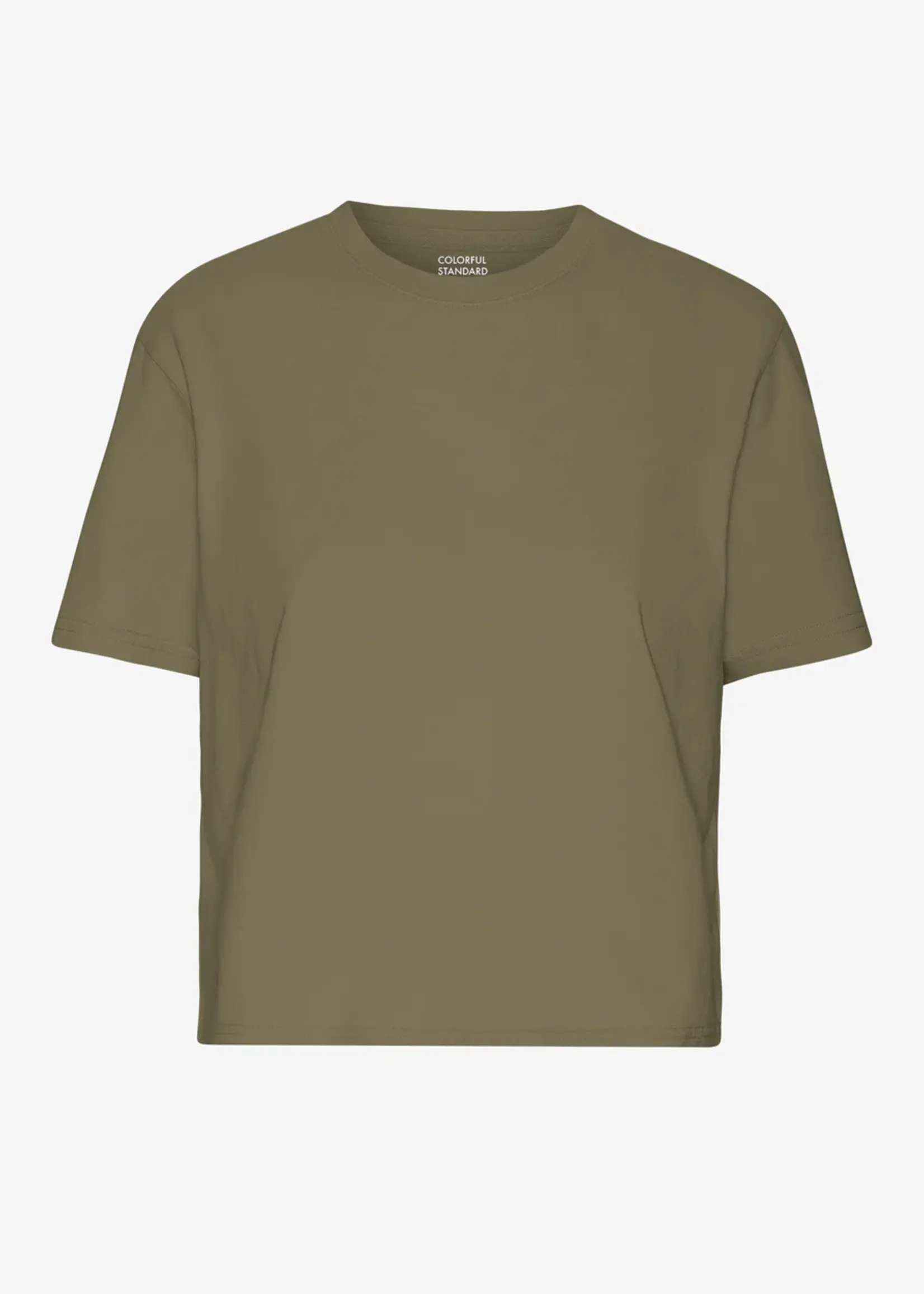 Colorful Standard Colorful Standard - Organic Boxy Crop Tee - Dusty Olive