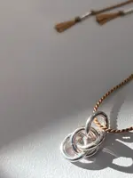 Charlotte Wooning Charlotte Wooning - Ketting Tie the Knot - Zilver